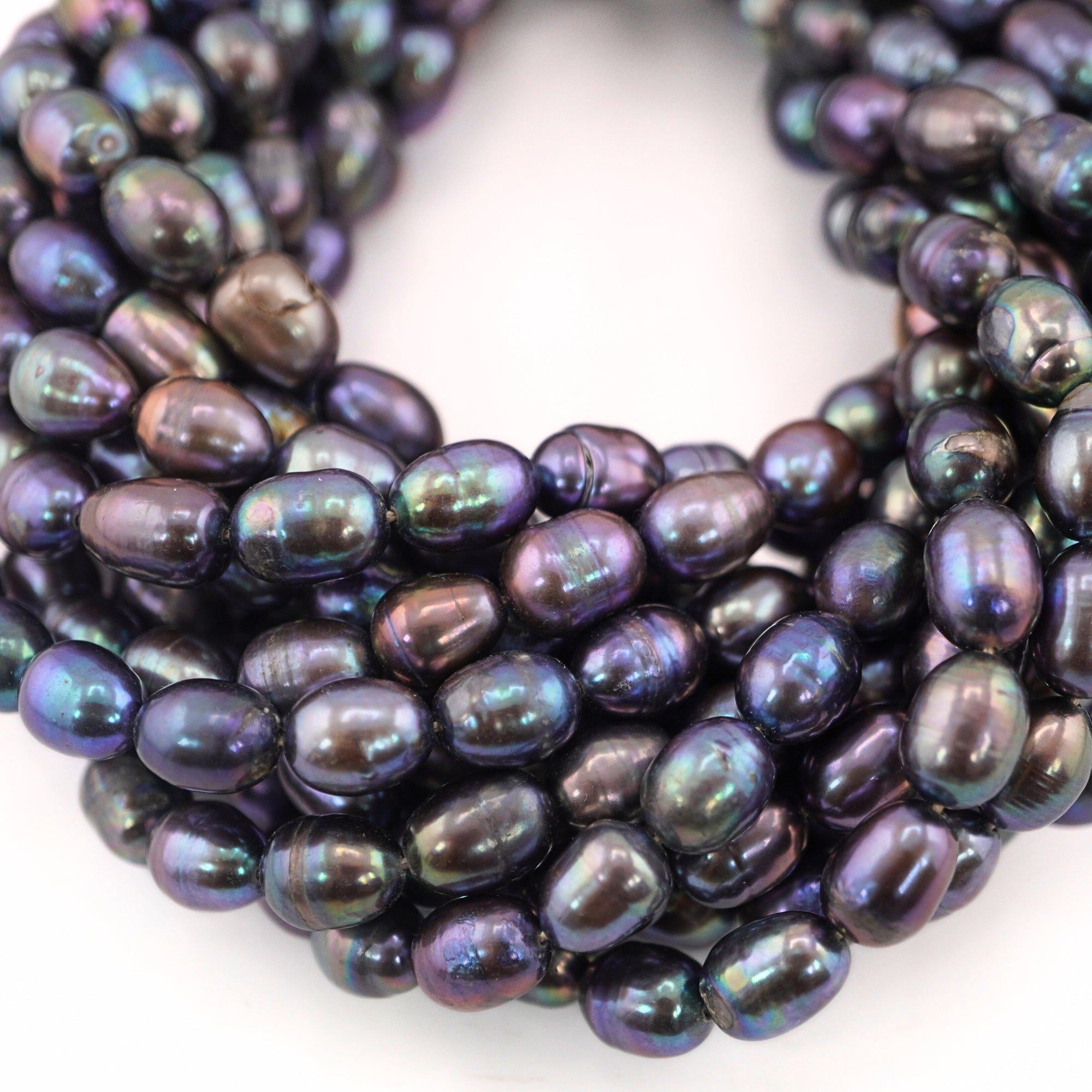 Peacock Oval Freshwater Pearls Beads