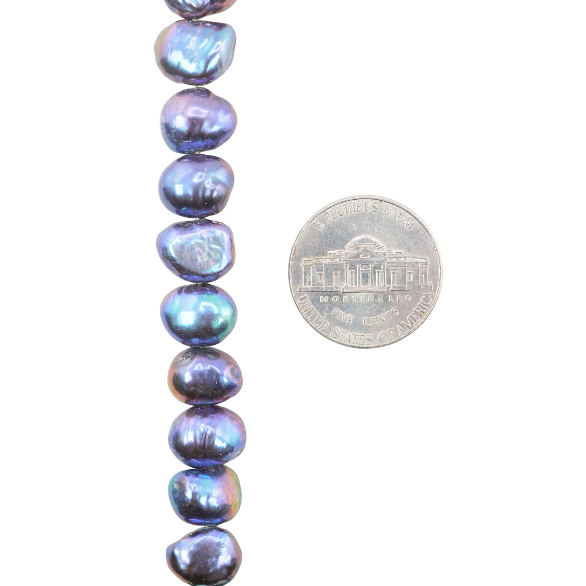 Peacock Oval Freshwater Pearls Beads