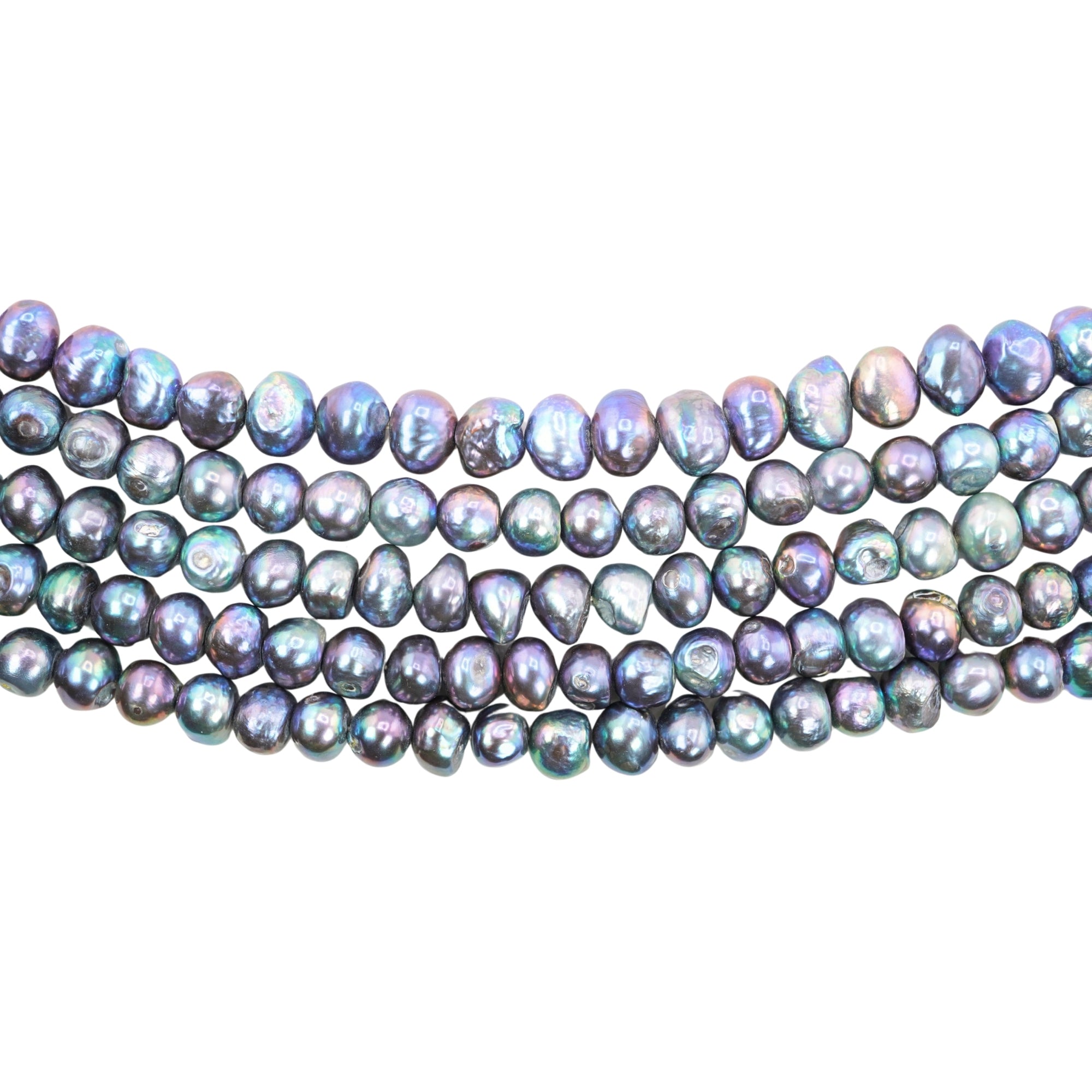 Peacock Oval Freshwater Pearls Beads