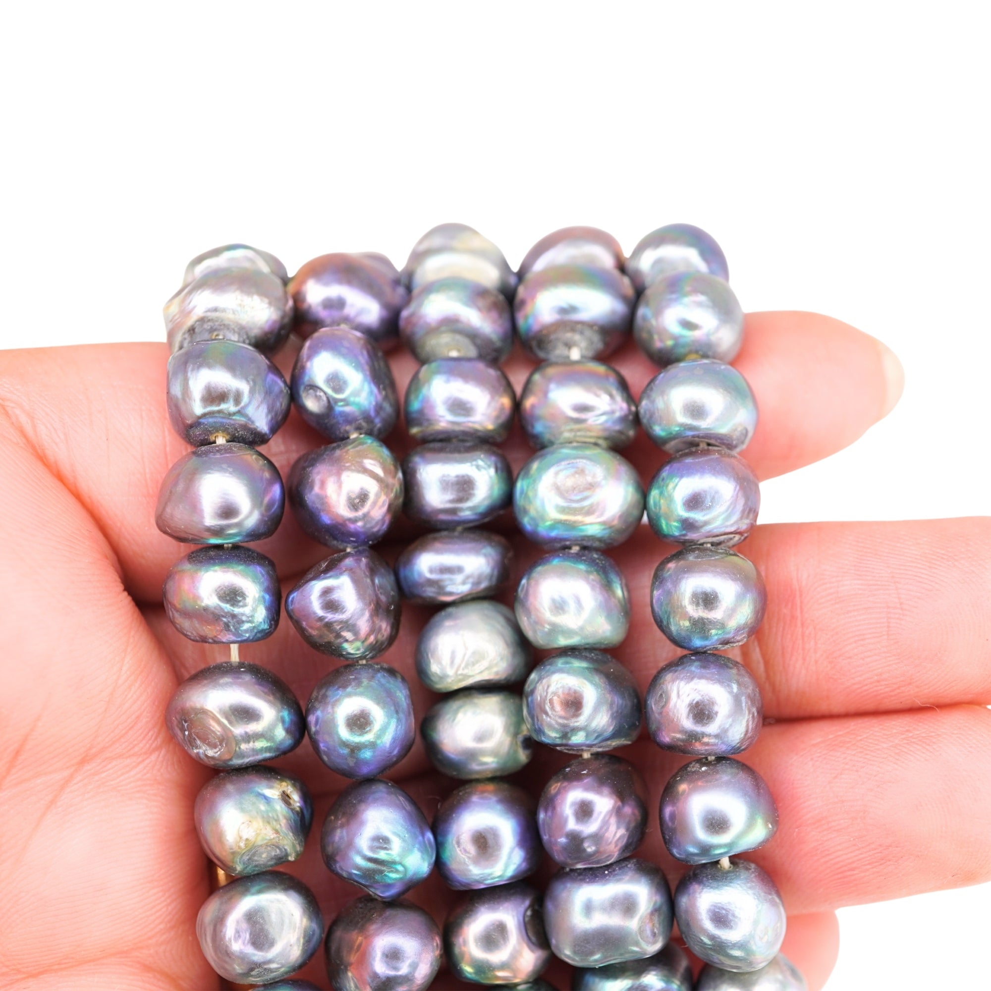 Peacock Oval Freshwater Pearls Beads
