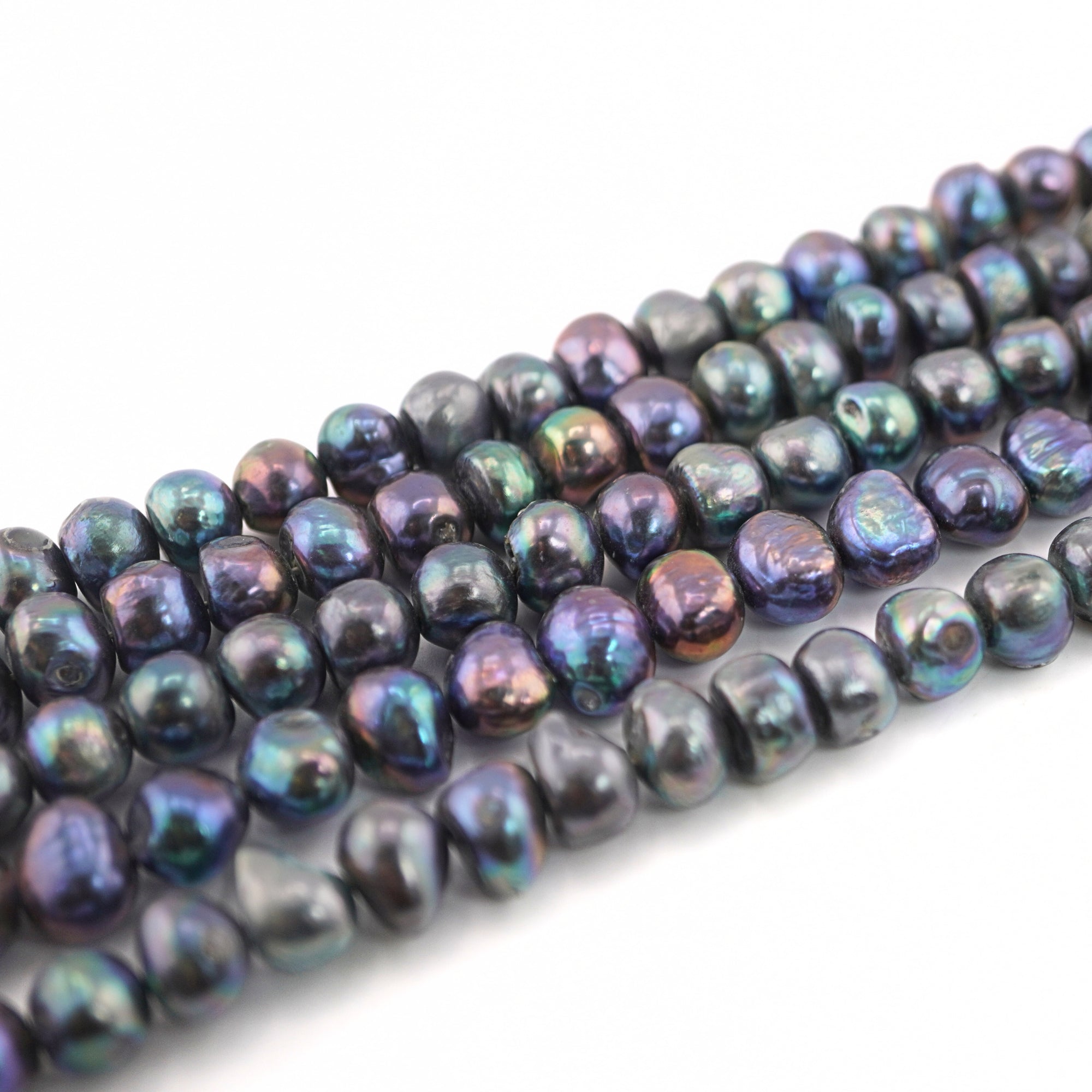 Peacock Oval Freshwater Pearls Beads