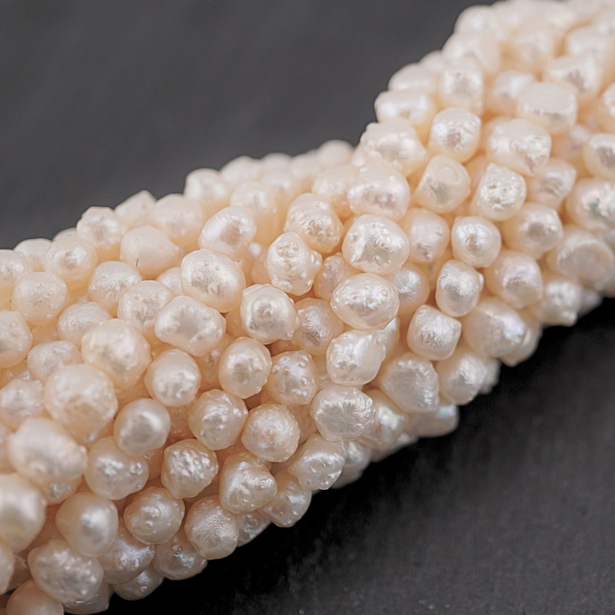 White Baroque Freshwater Pearls Beads