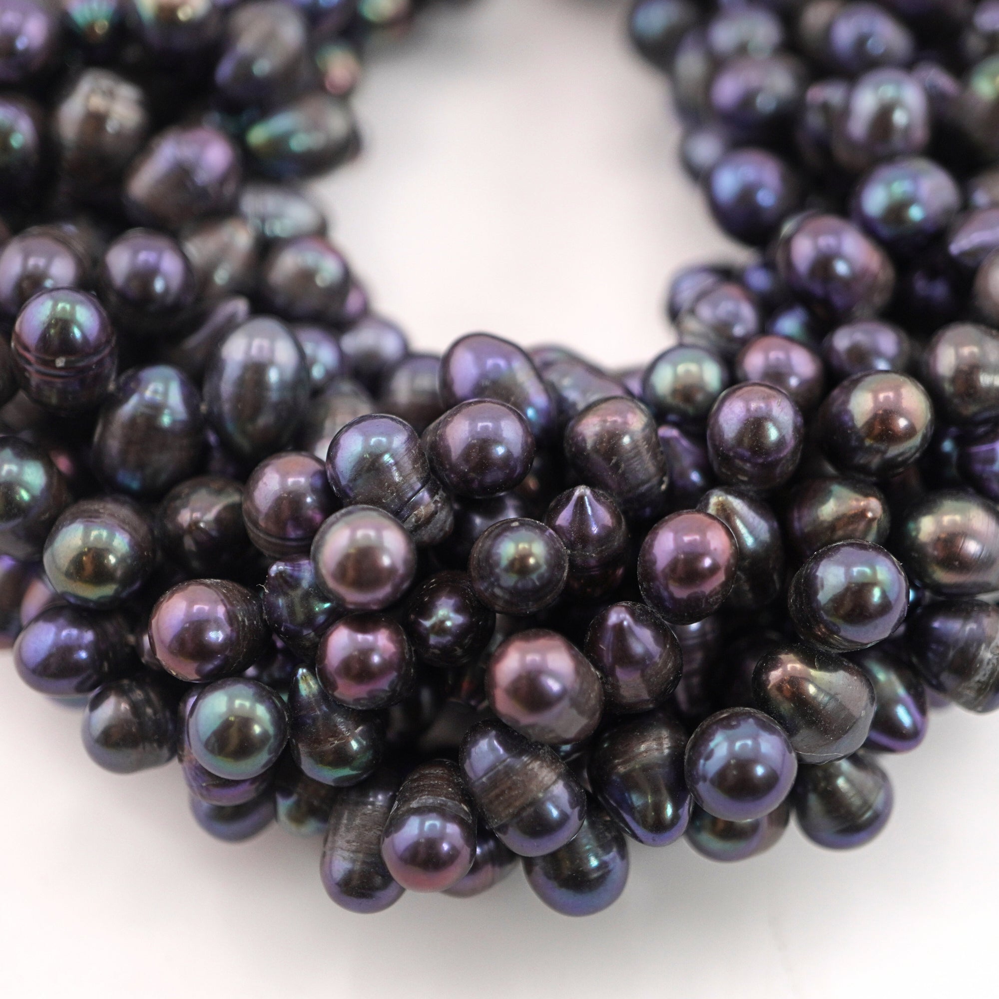 Peacock Oval Freshwater Pearls Beads