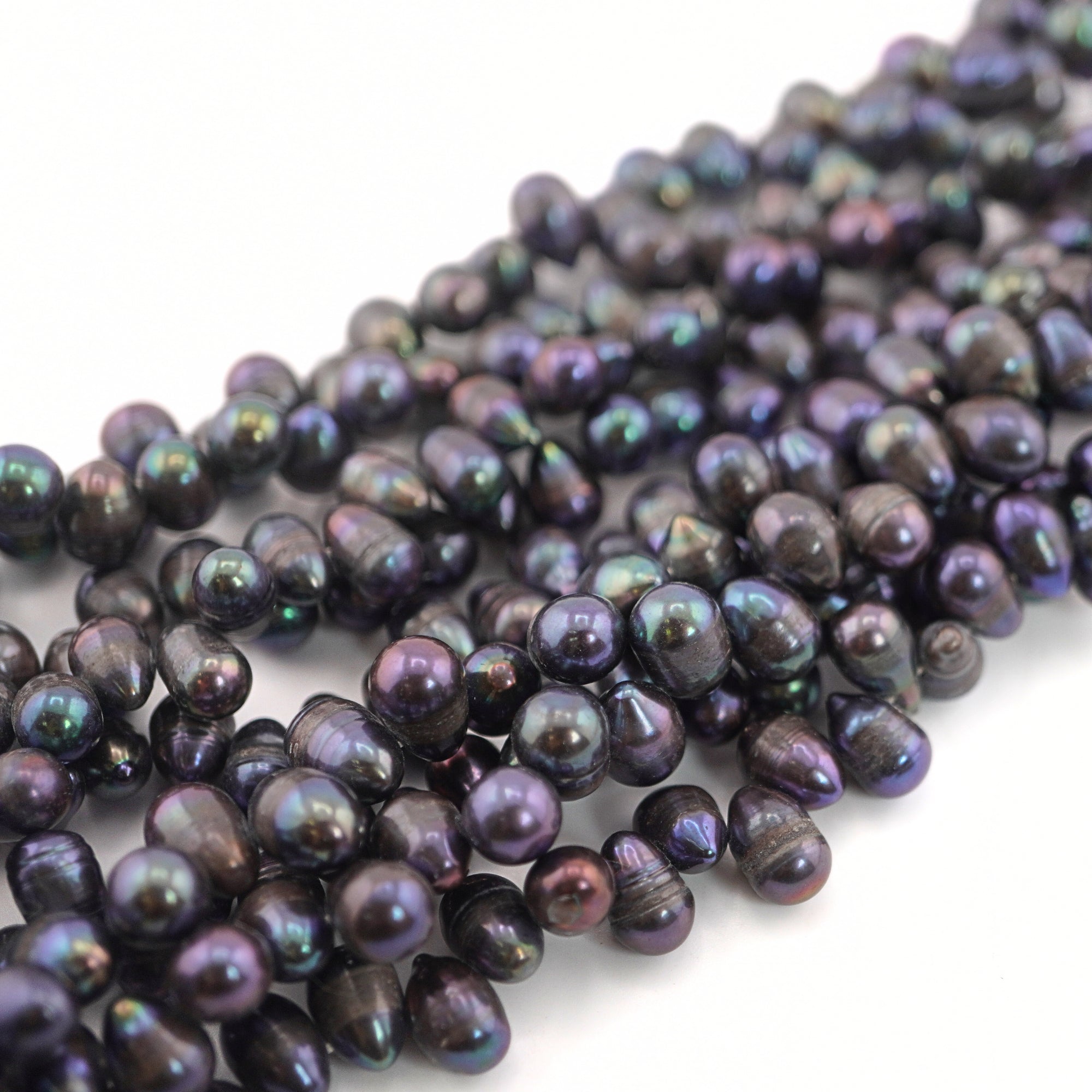 Peacock Oval Freshwater Pearls Beads