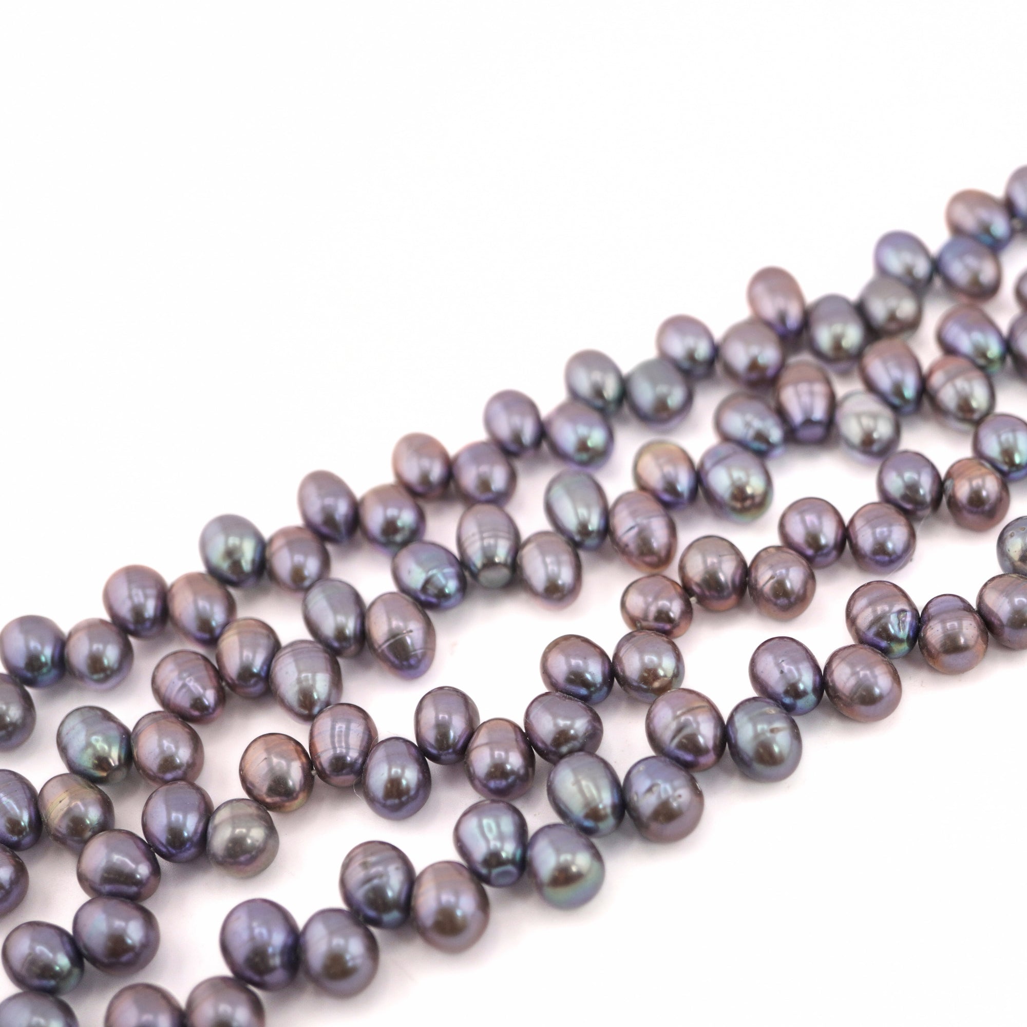 Peacock Oval Freshwater Pearls Beads