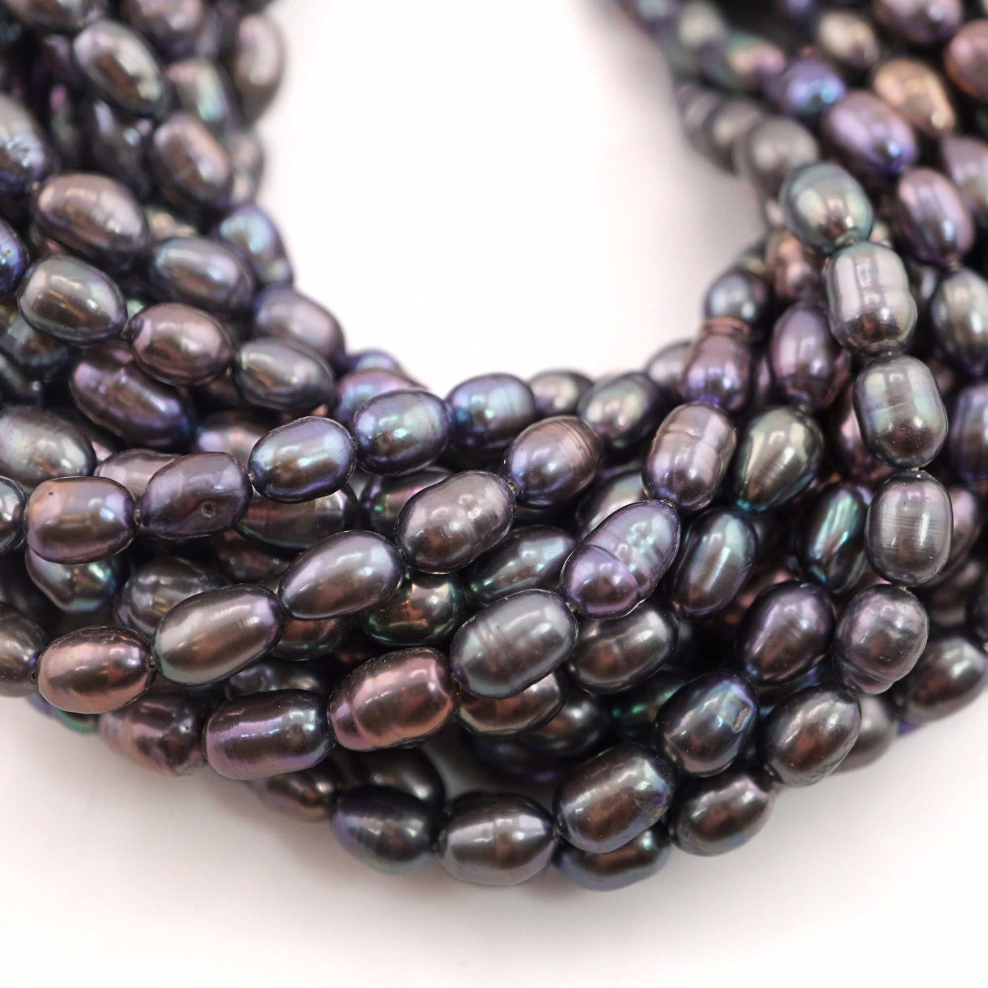 Peacock Oval Freshwater Pearls Beads