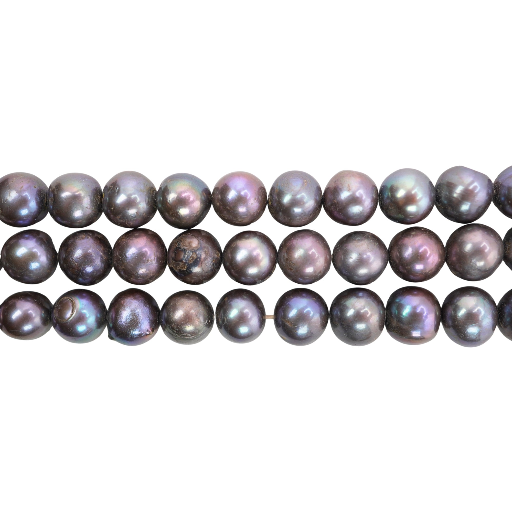Peacock Round Freshwater Pearls Beads