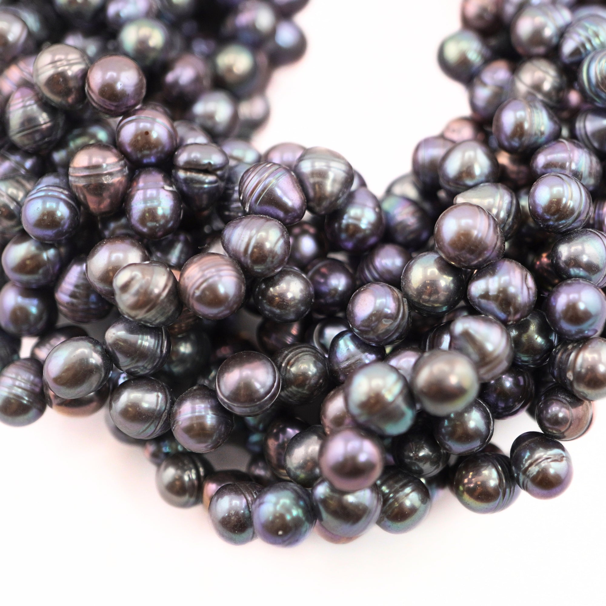 Peacock Oval Freshwater Pearls Beads