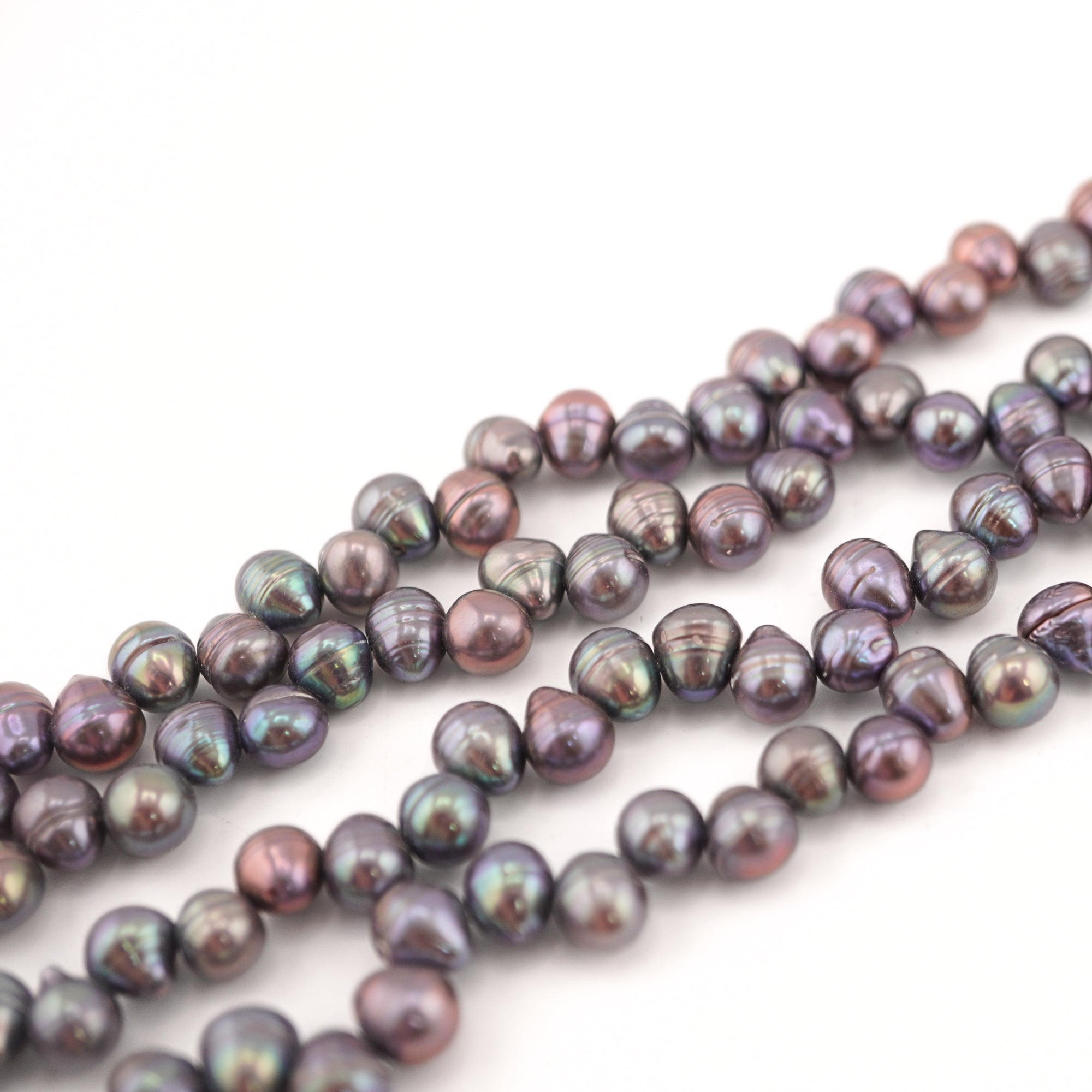 Peacock Oval Freshwater Pearls Beads