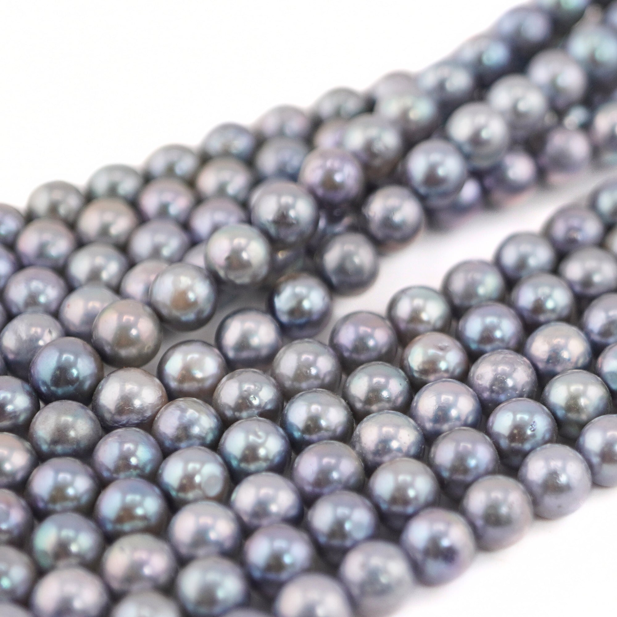 Peacock Round Freshwater Pearls Beads