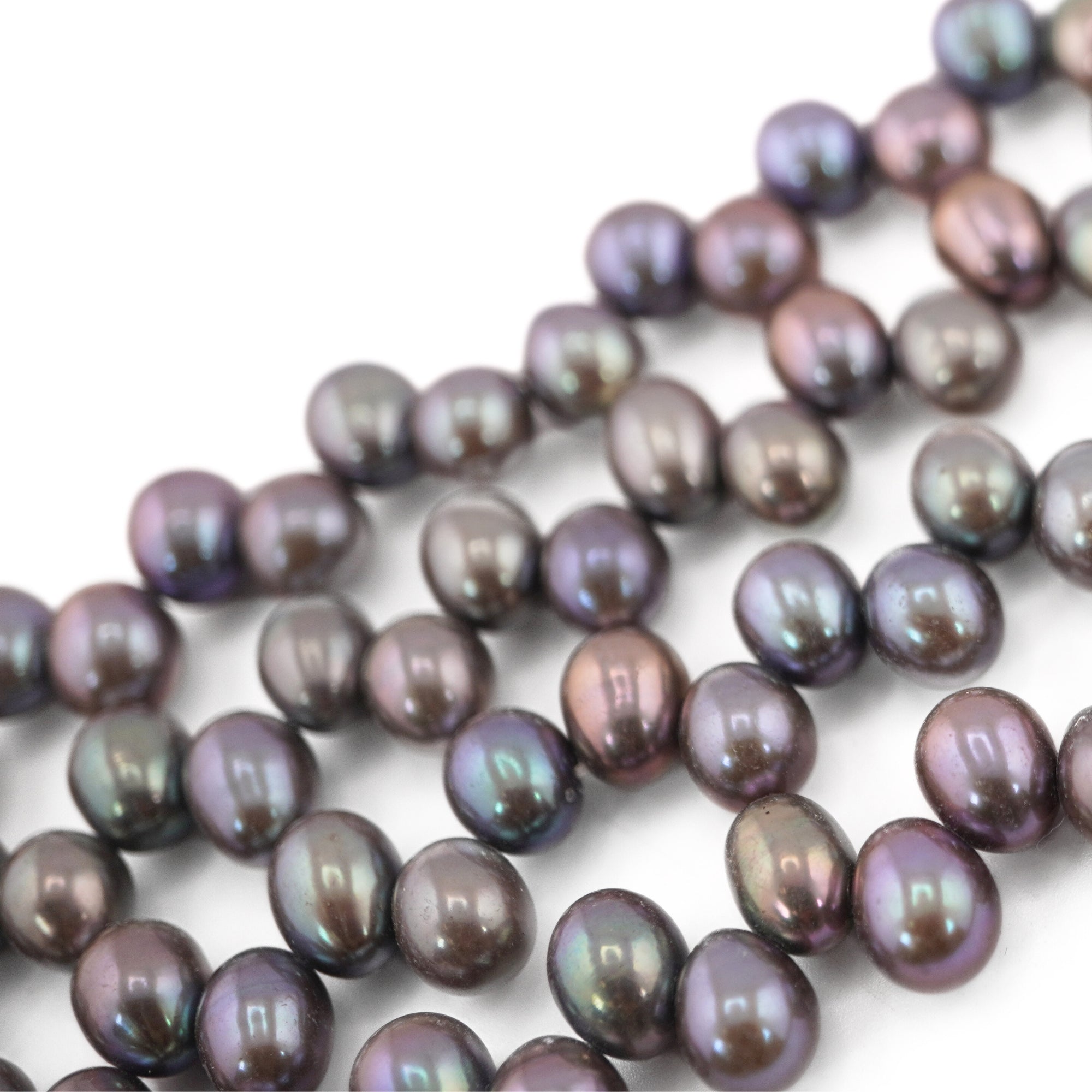 Peacock Oval Freshwater Pearls Beads