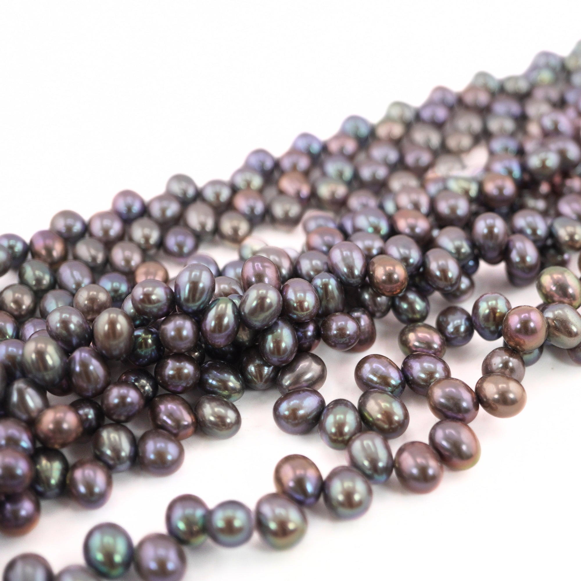 Peacock Oval Freshwater Pearls Beads