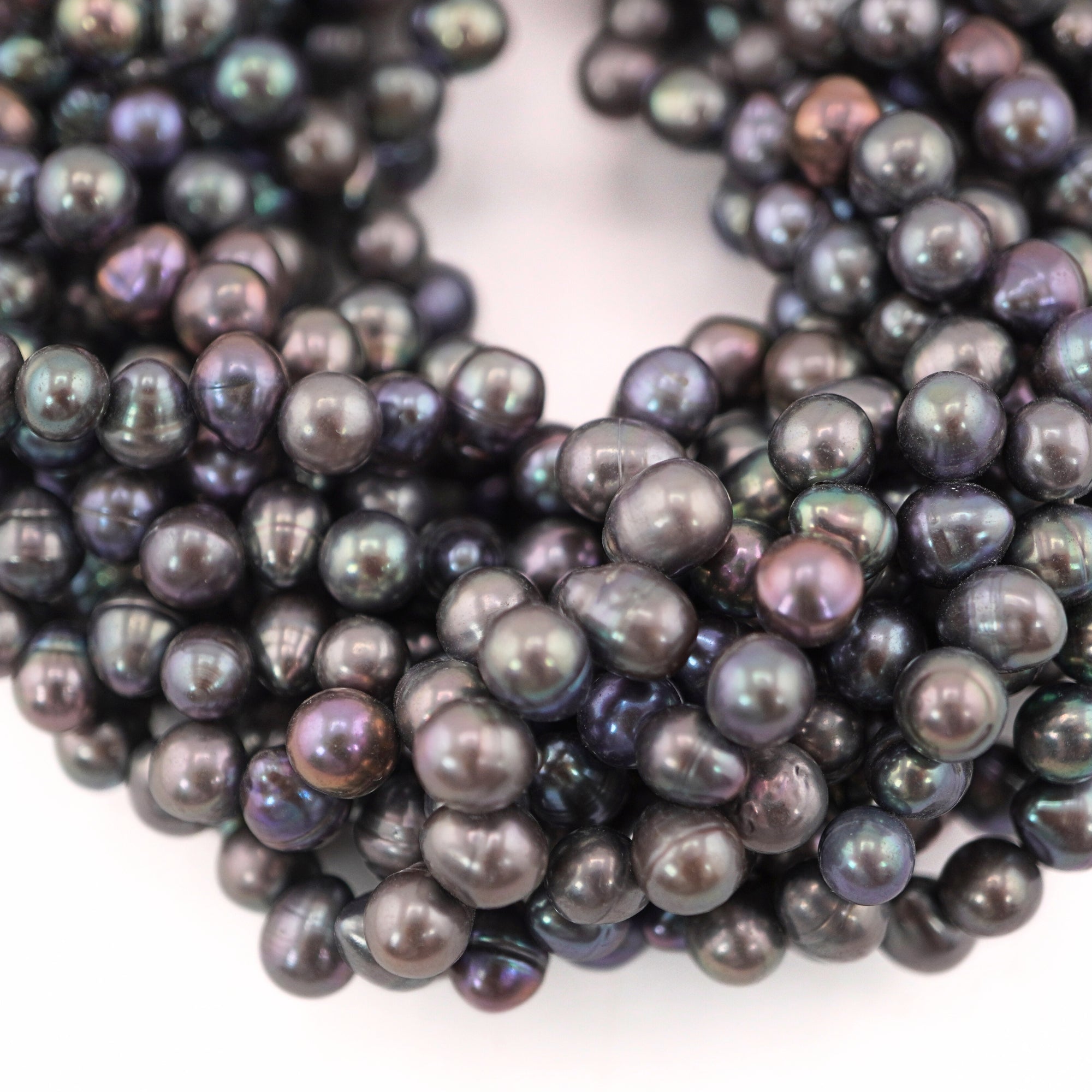 Peacock Oval Freshwater Pearls Beads