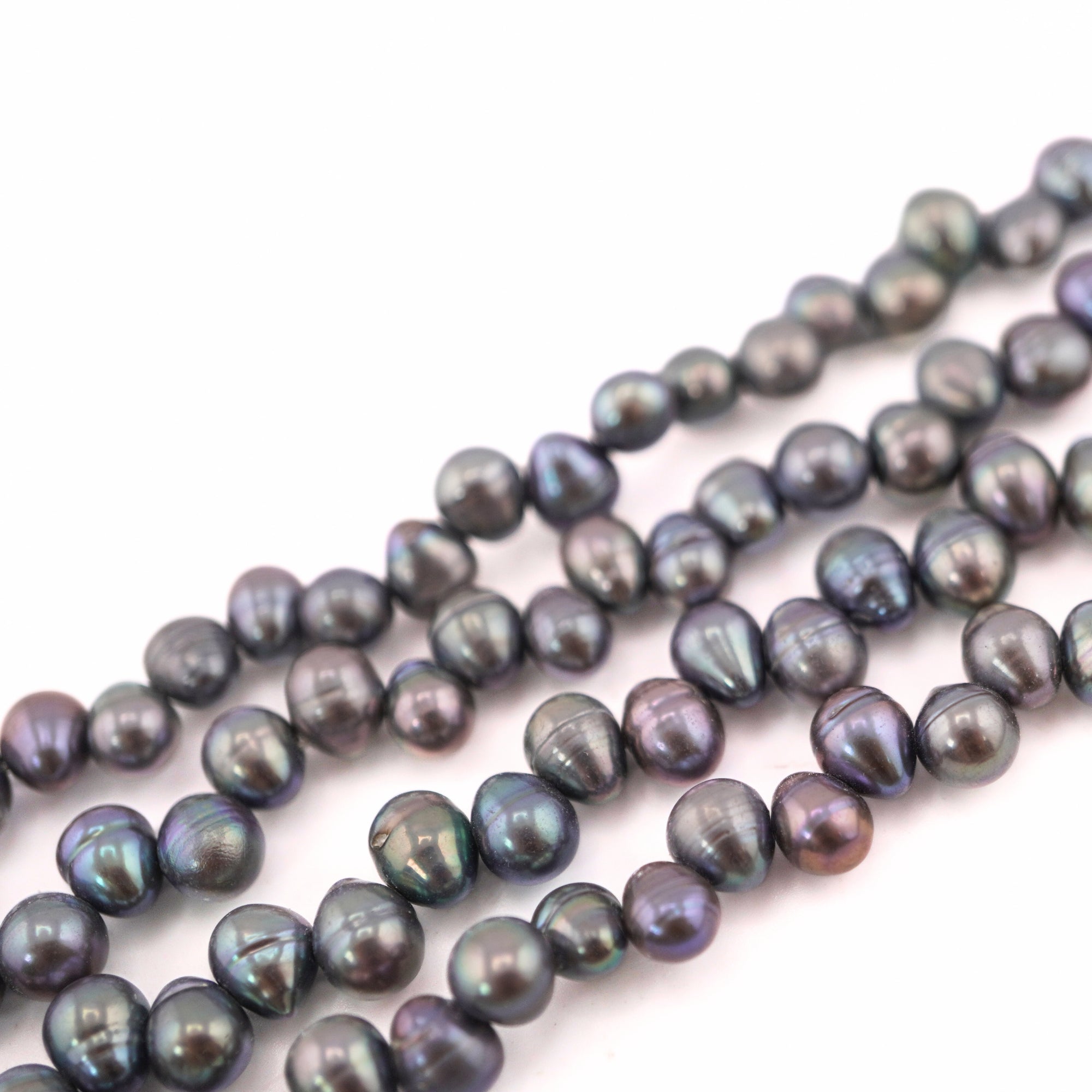 Peacock Oval Freshwater Pearls Beads