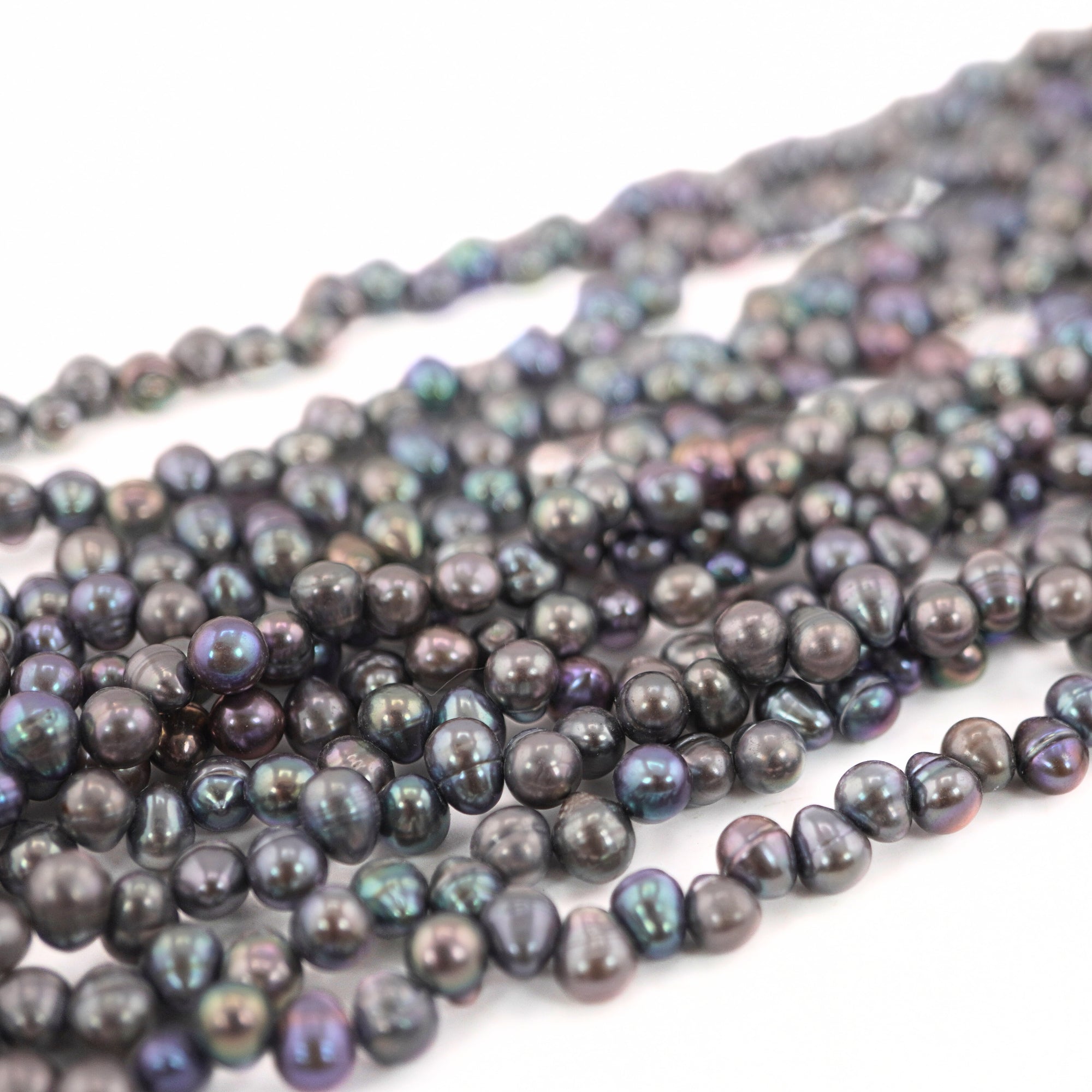 Peacock Oval Freshwater Pearls Beads