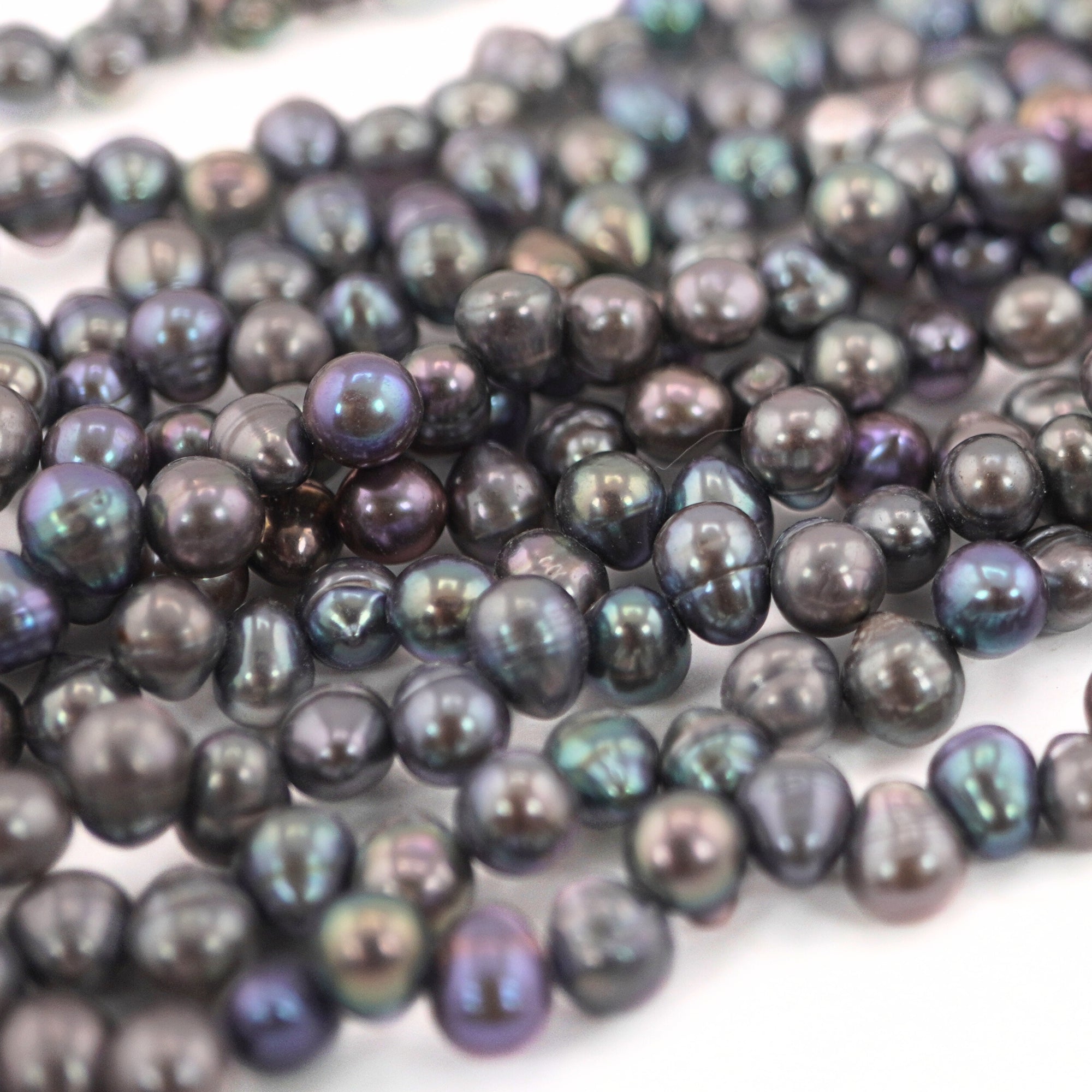 Peacock Oval Freshwater Pearls Beads