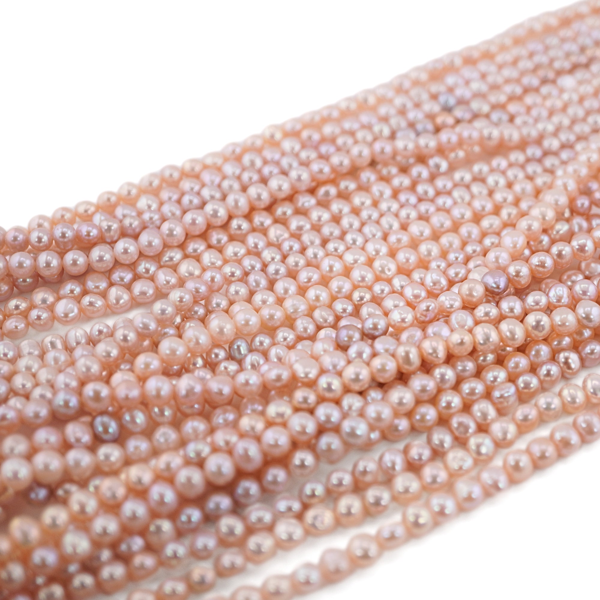 Peach Potato Freshwater Pearls Beads