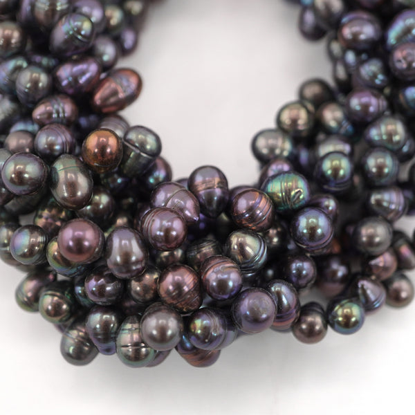 Peacock Oval Freshwater Pearls Beads