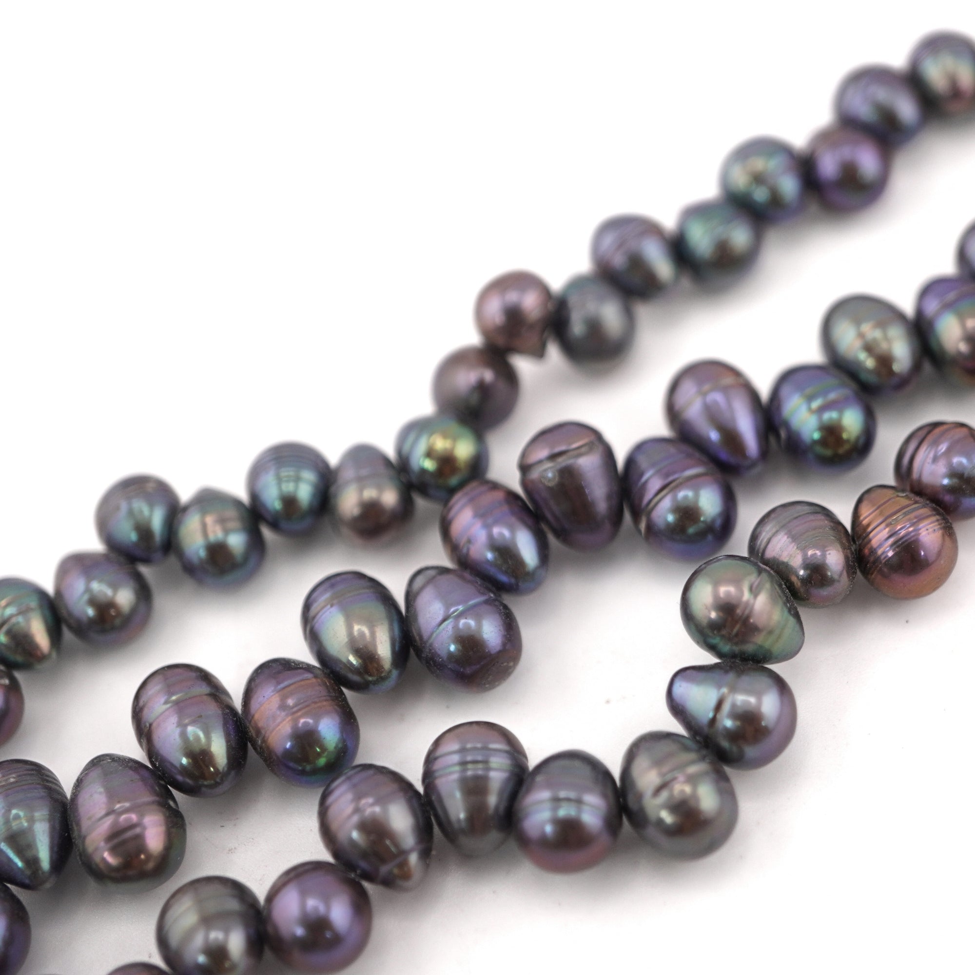 Peacock Oval Freshwater Pearls Beads