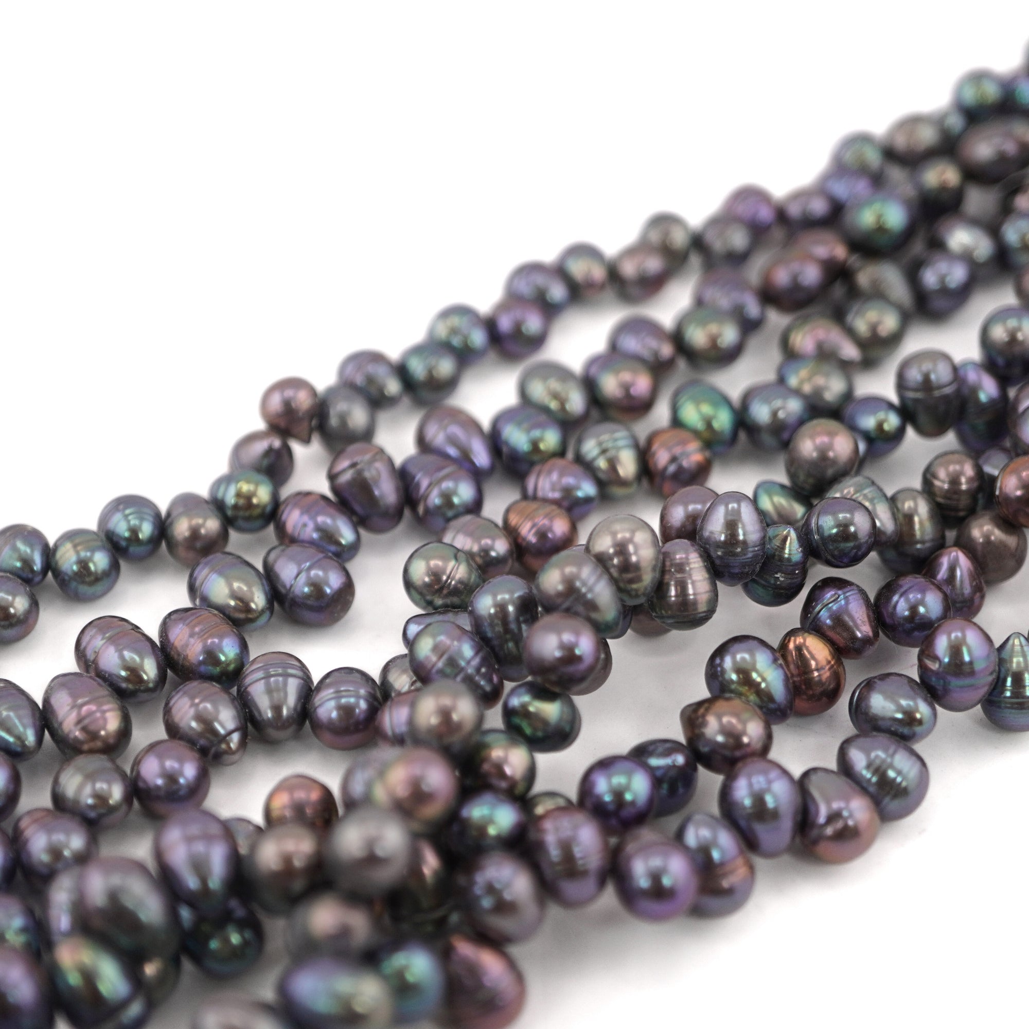 Peacock Oval Freshwater Pearls Beads