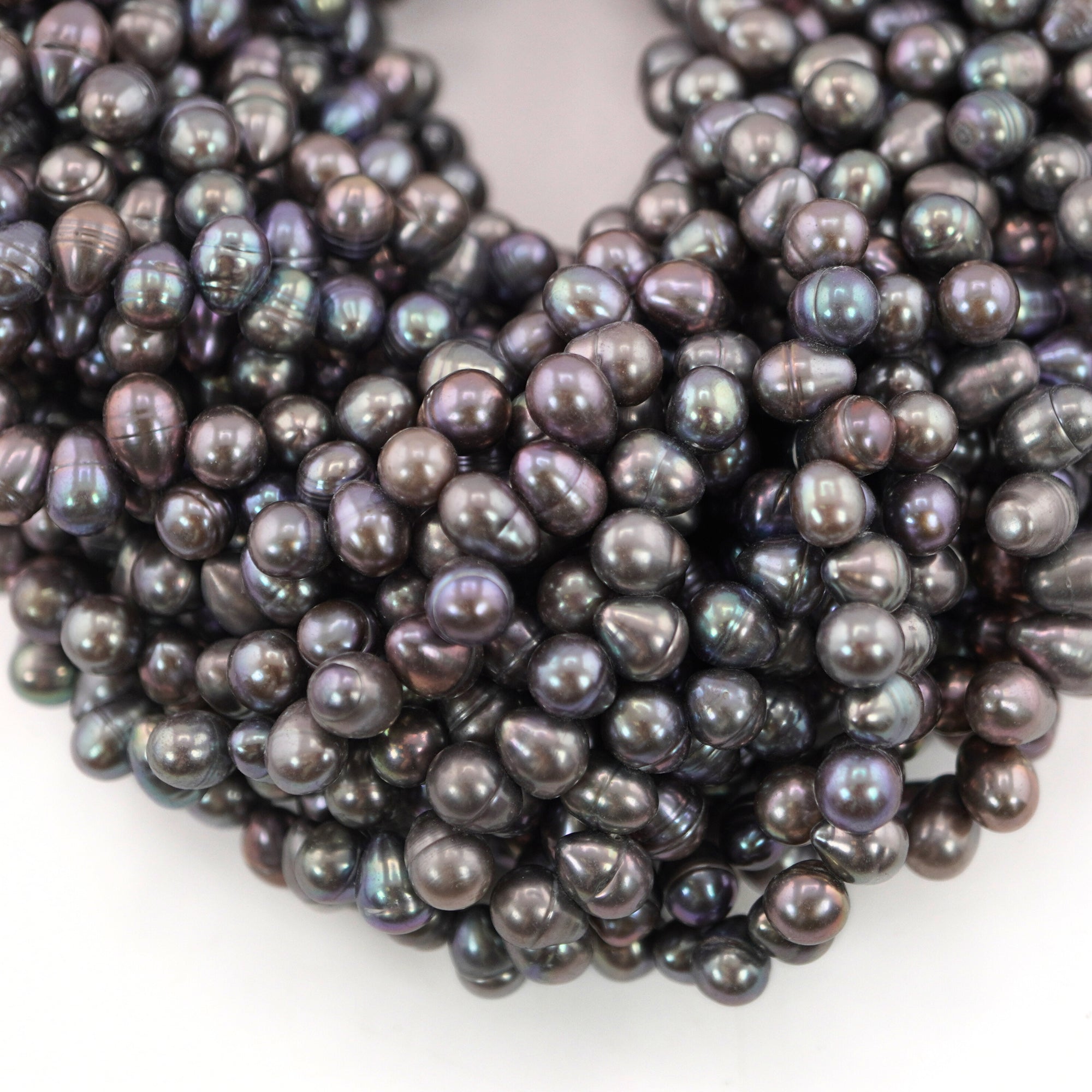 Peacock Oval Freshwater Pearls Beads