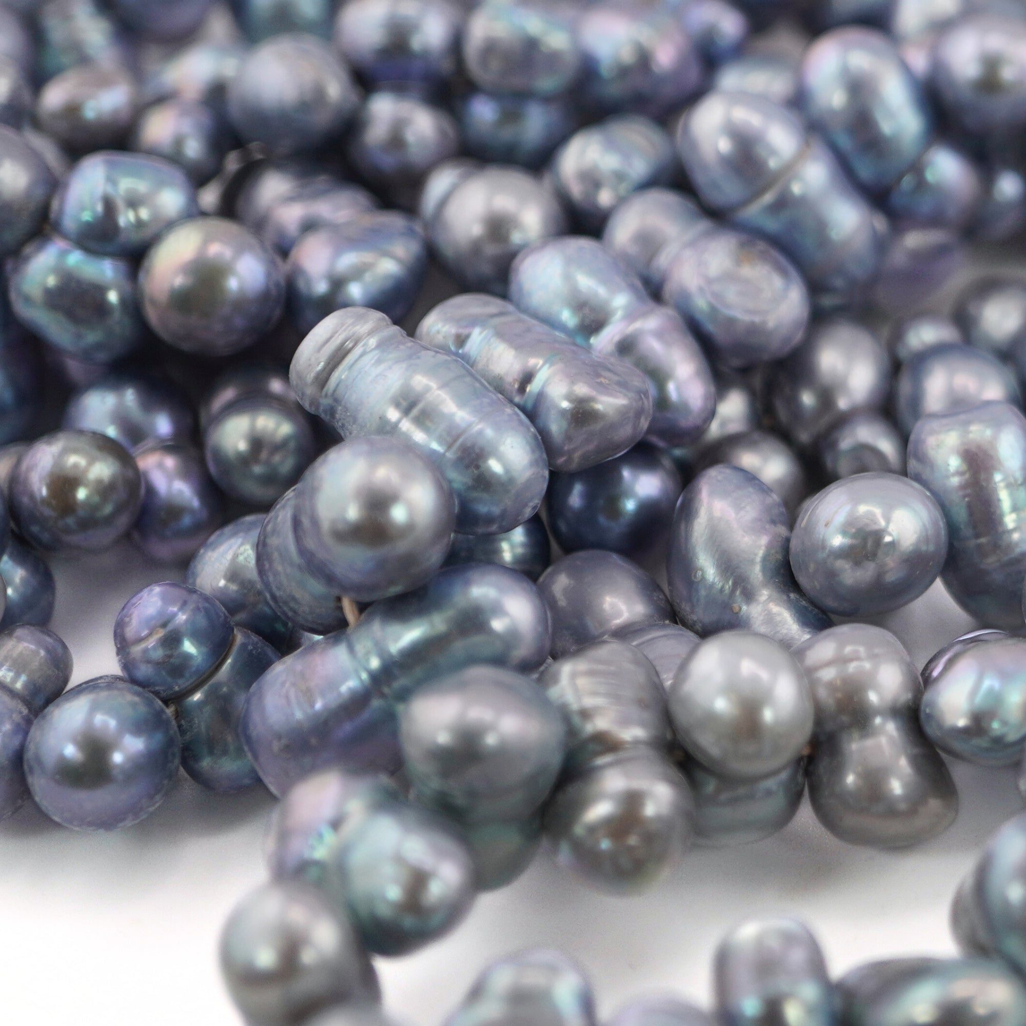 Sky Blue Baroque Freshwater Pearls Beads