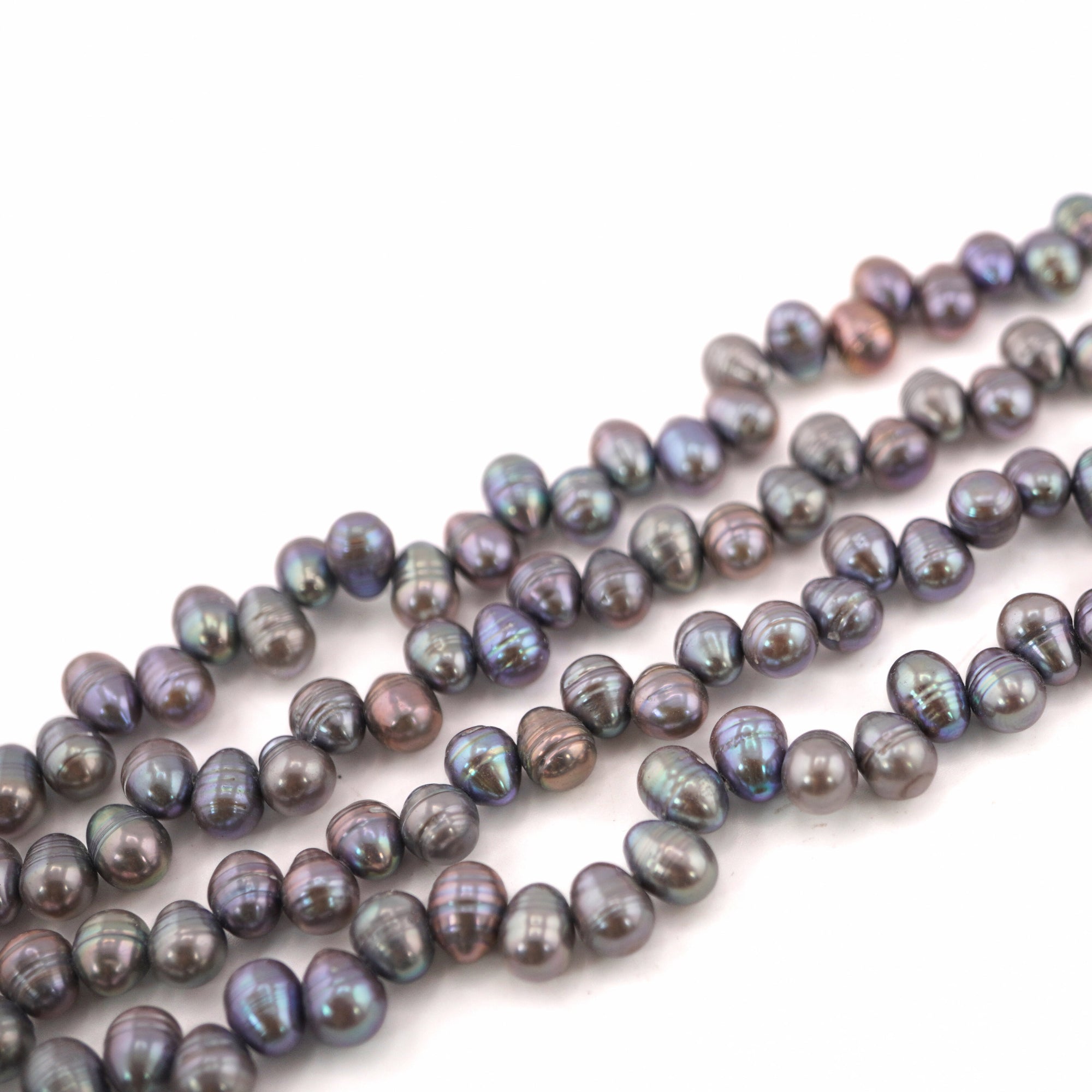 Peacock Oval Freshwater Pearls Beads