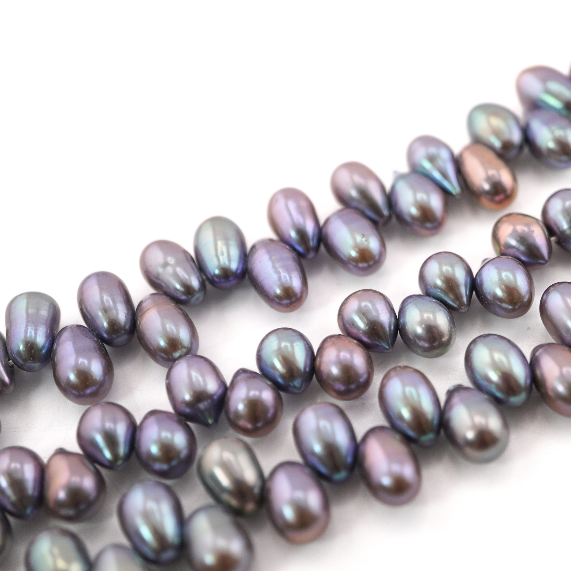 Peacock Oval Freshwater Pearls Beads