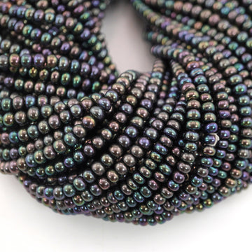 5x3 - 4x3 MM Peacock Button Freshwater Pearls Beads