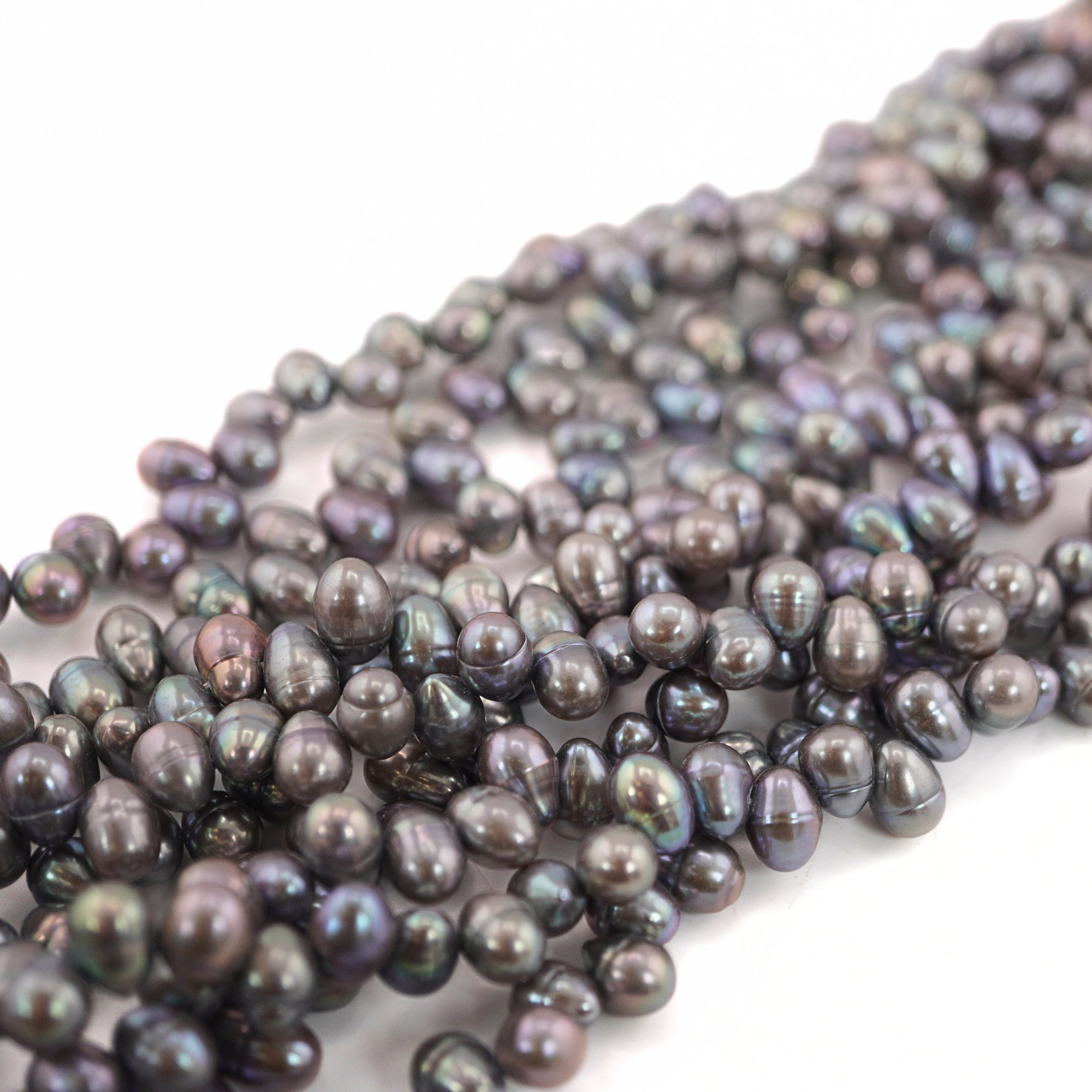 Peacock Oval Freshwater Pearls Beads