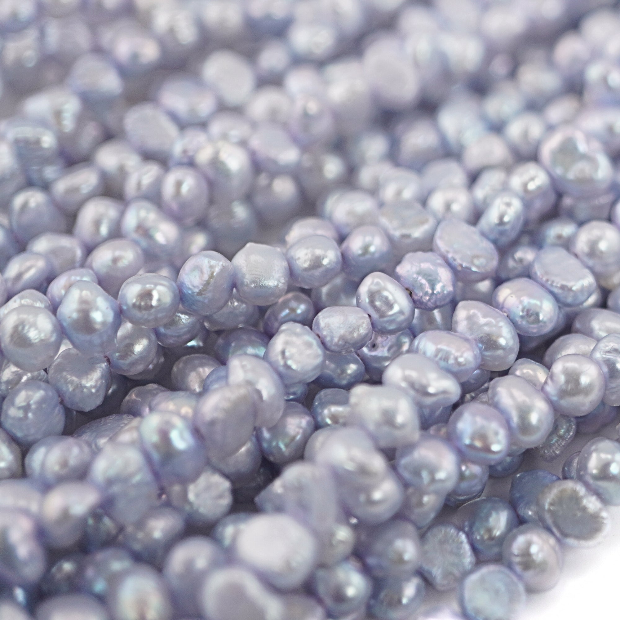 Sky Blue Baroque Freshwater Pearls Beads