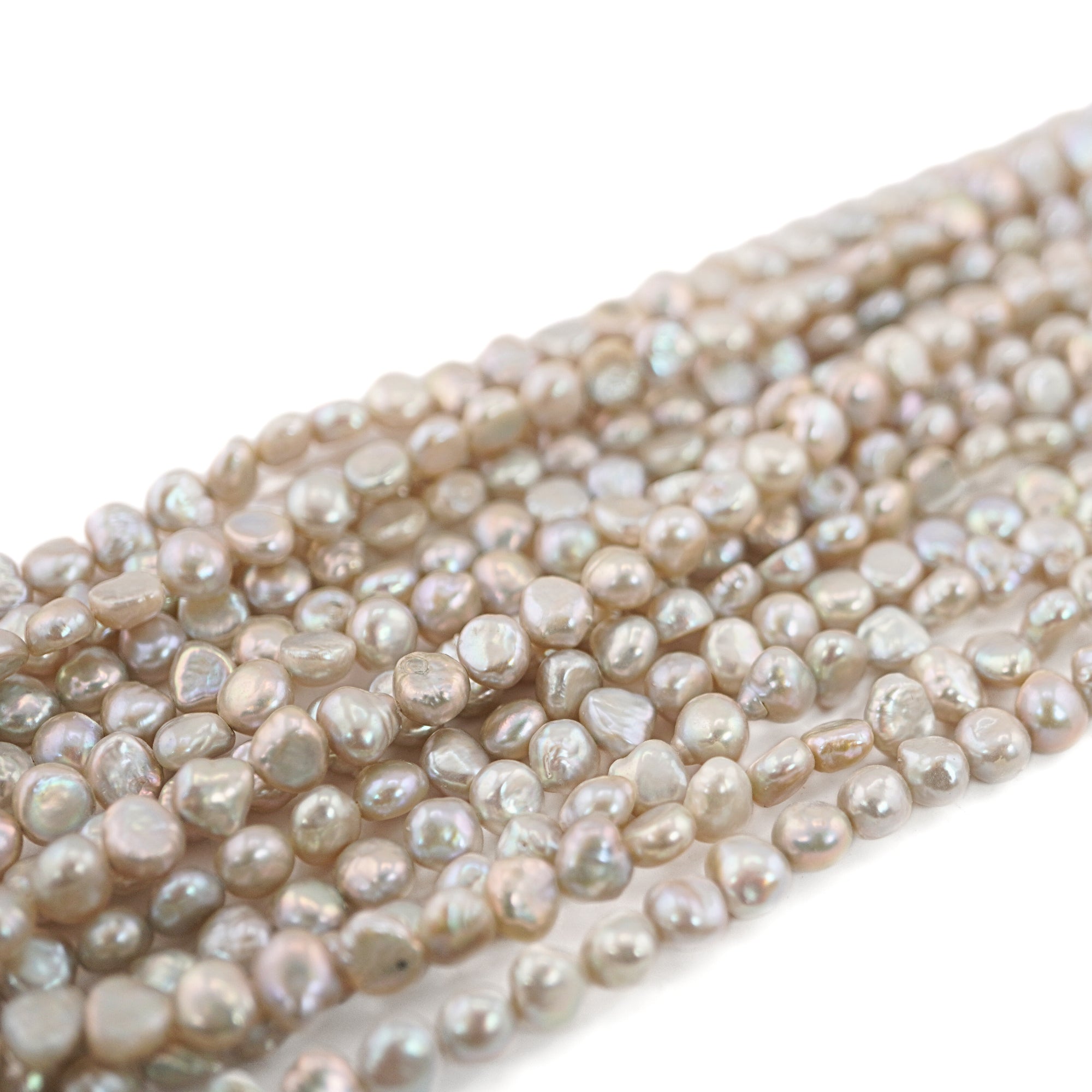 Gray Baroque Freshwater Pearls Beads