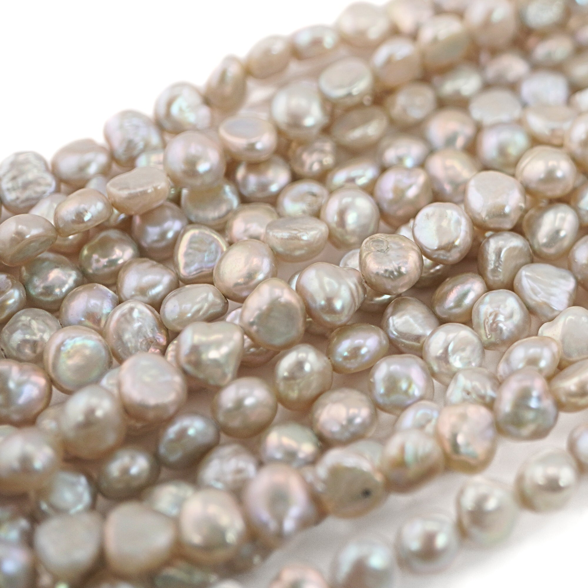 Gray Baroque Freshwater Pearls Beads