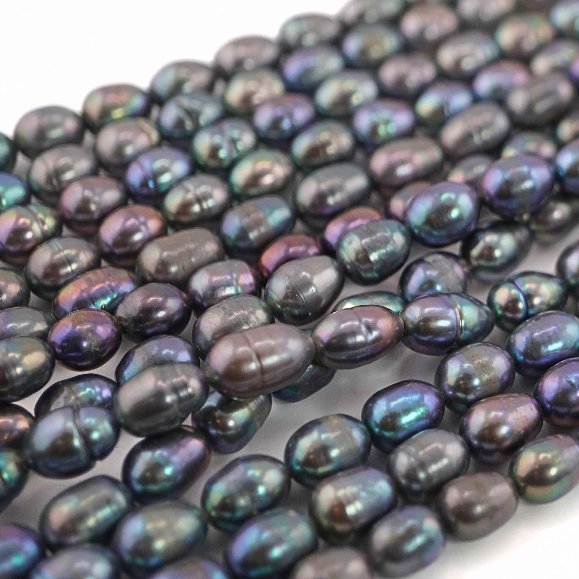 Peacock Oval Freshwater Pearls Beads