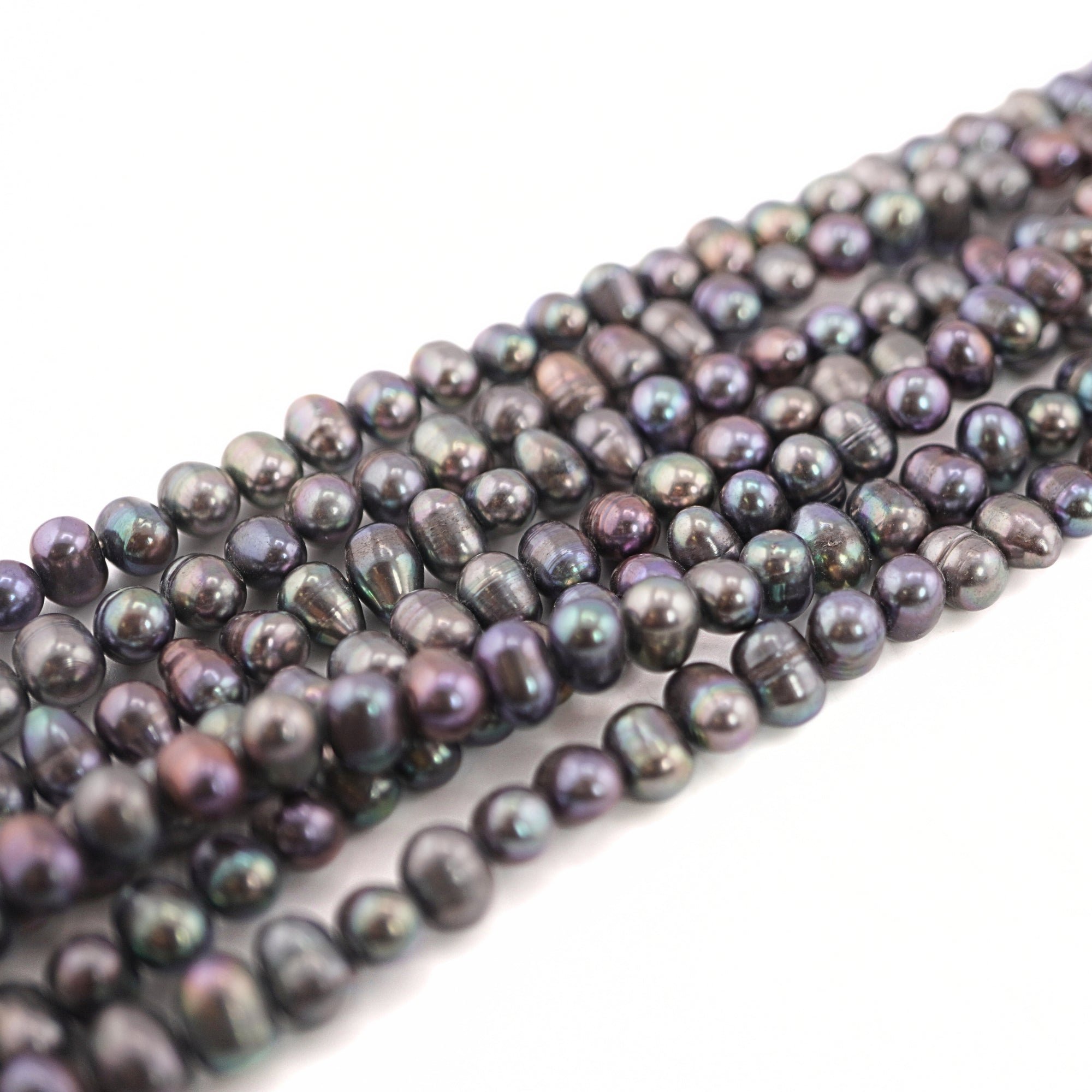 Peacock Oval Freshwater Pearls Beads