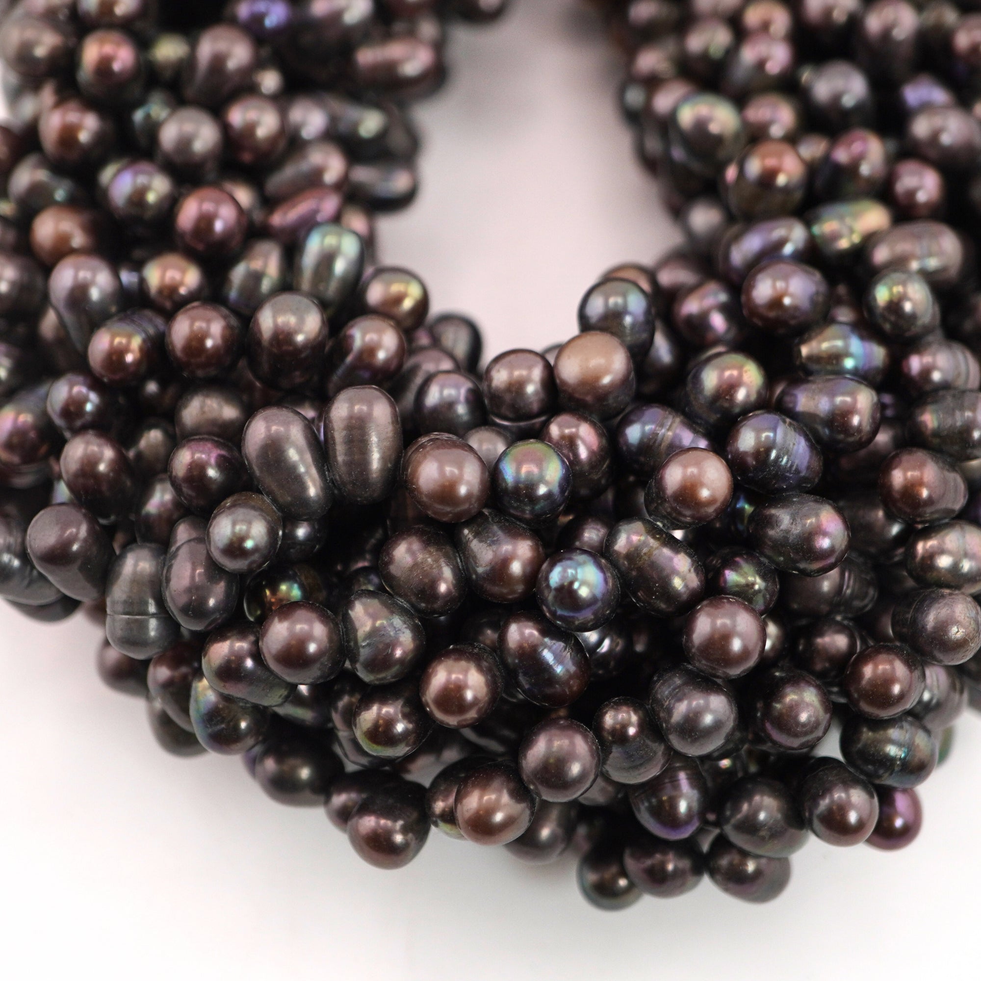 Peacock Oval Freshwater Pearls Beads