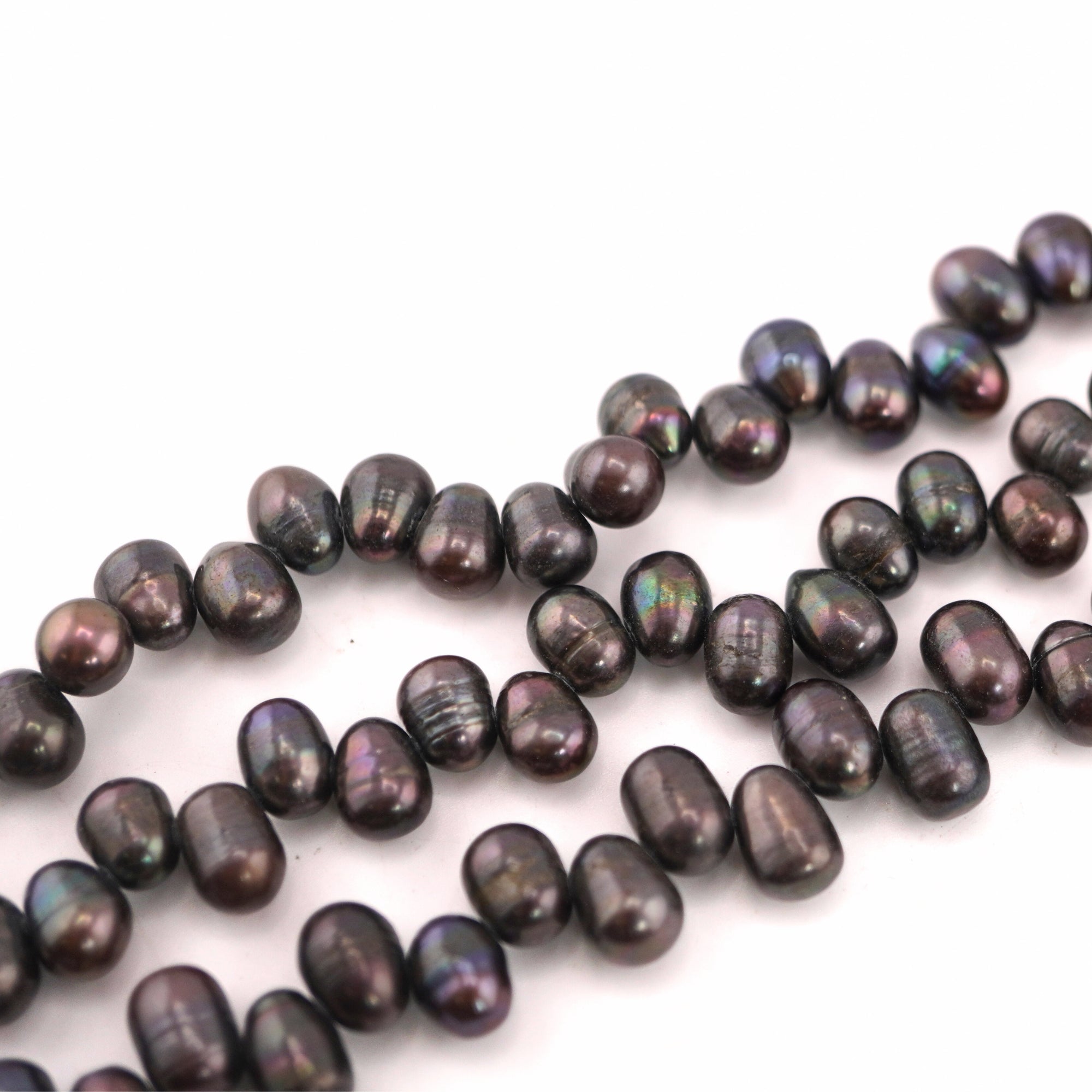 Peacock Oval Freshwater Pearls Beads