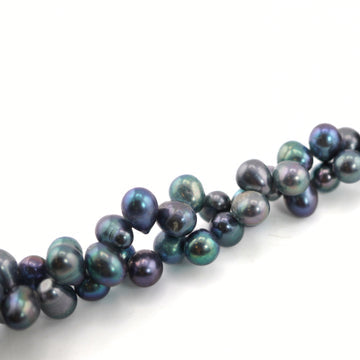 11 x 8 - 9 MM Peacock Potato Freshwater Pearls Beads