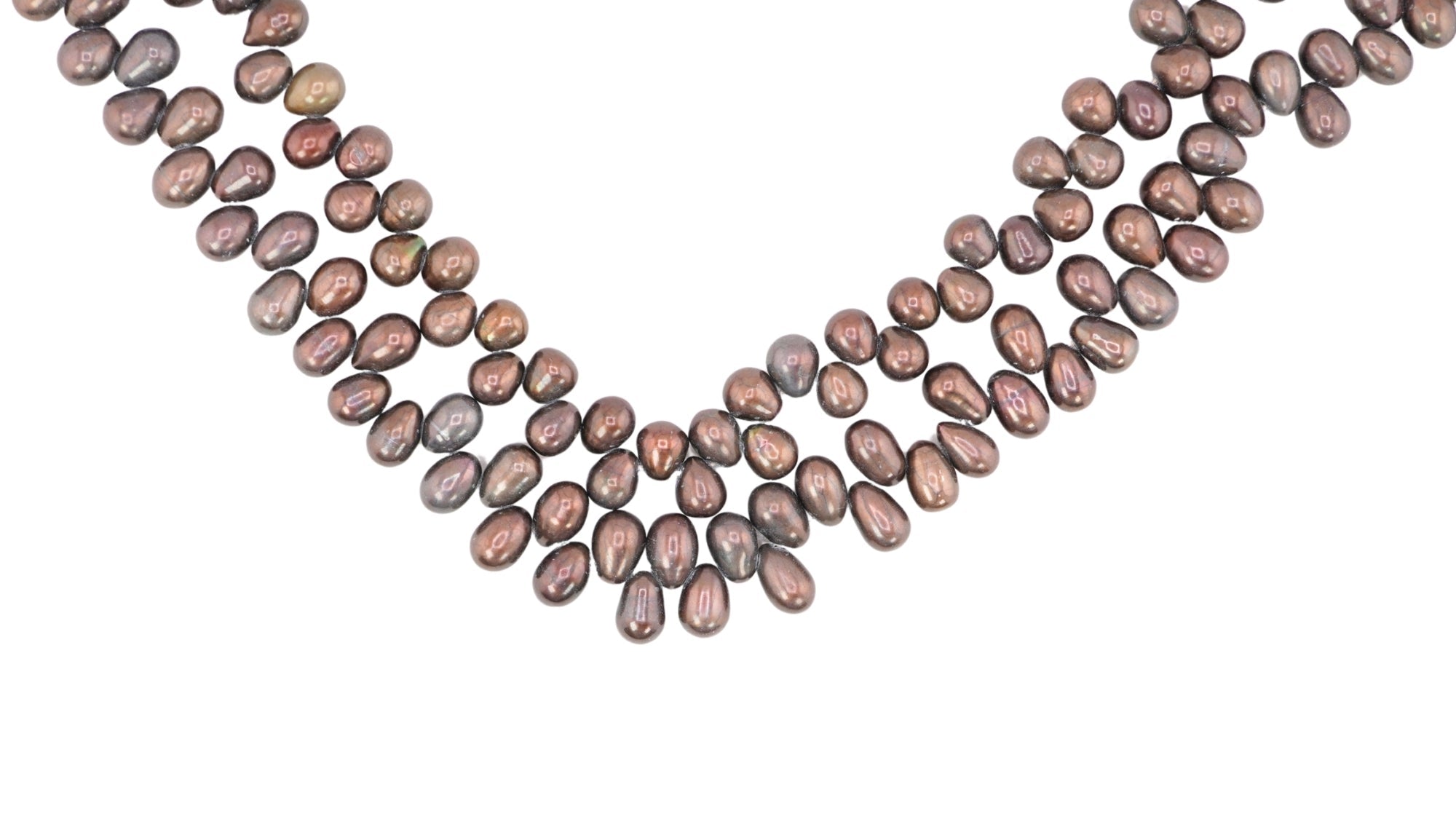 Chocolate Oval Freshwater Pearls Beads