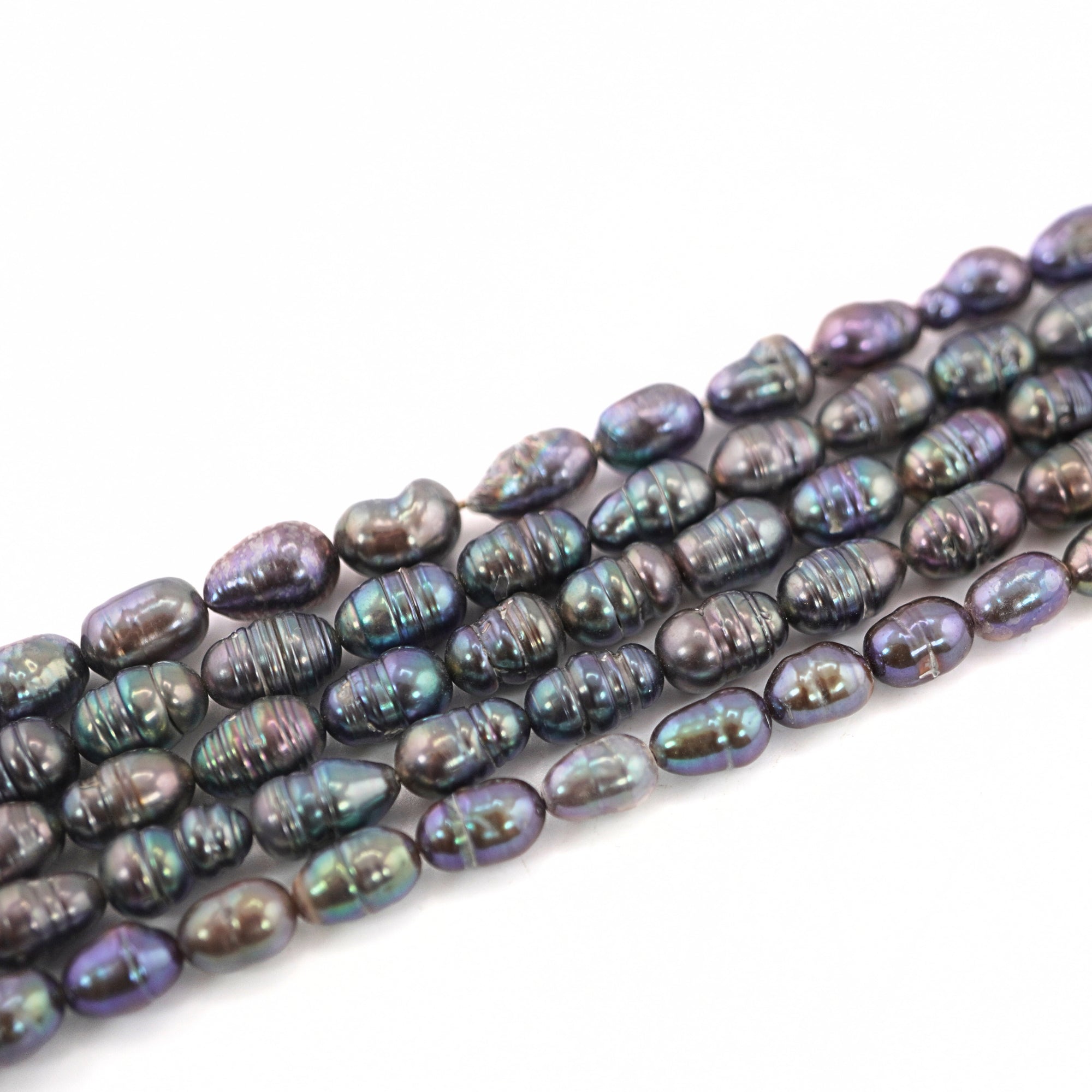 Peacock Oval Freshwater Pearls Beads