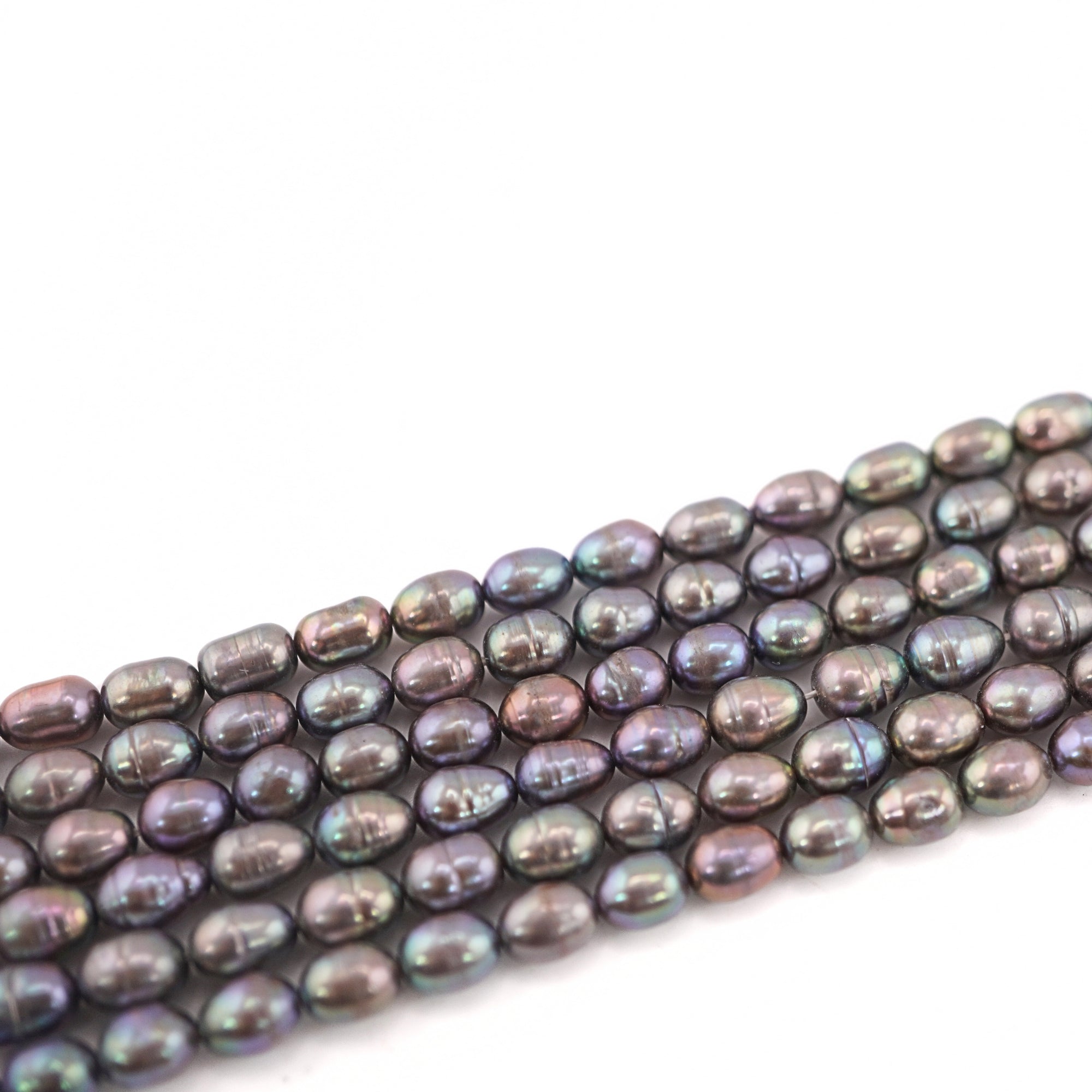 Peacock Oval Freshwater Pearls Beads