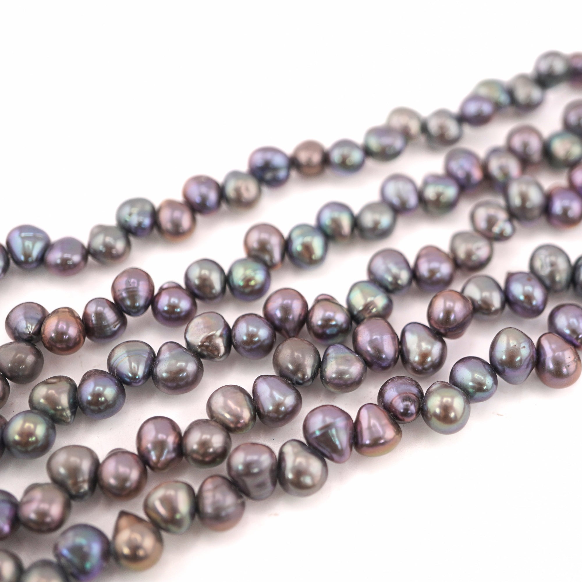 Peacock Oval Freshwater Pearls Beads