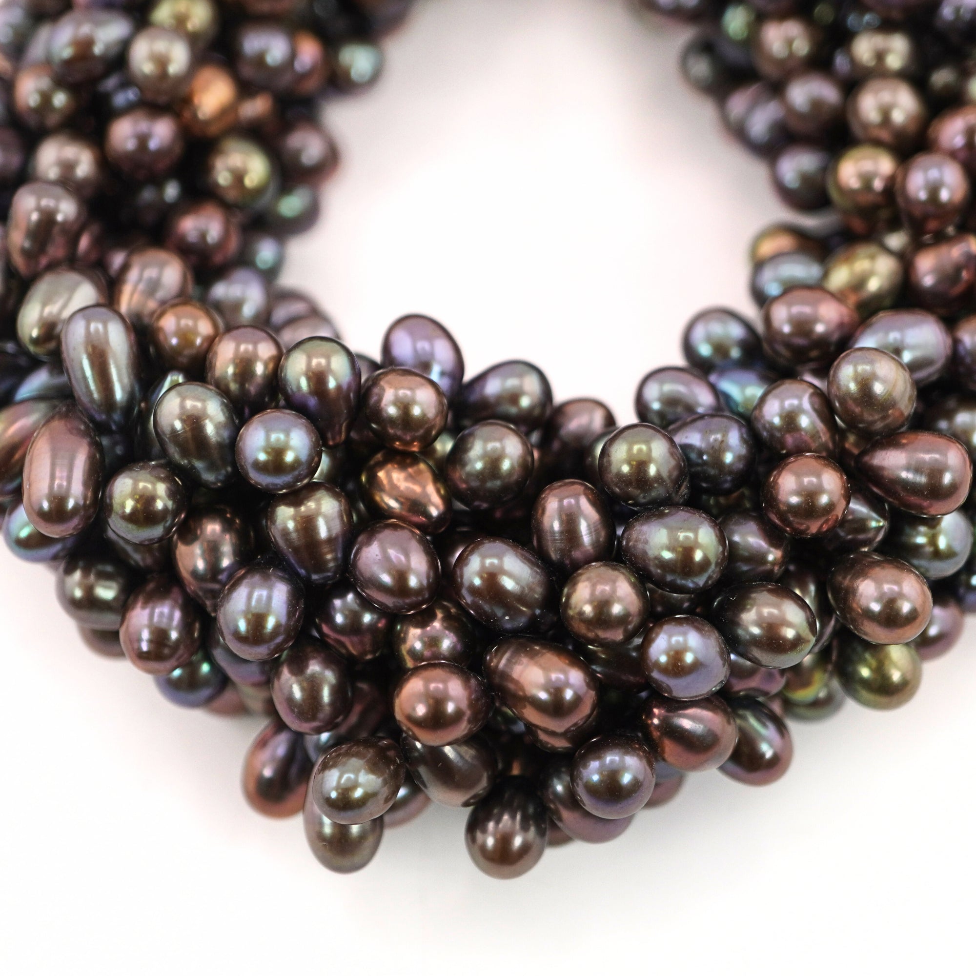 Peacock Oval Freshwater Pearls Beads