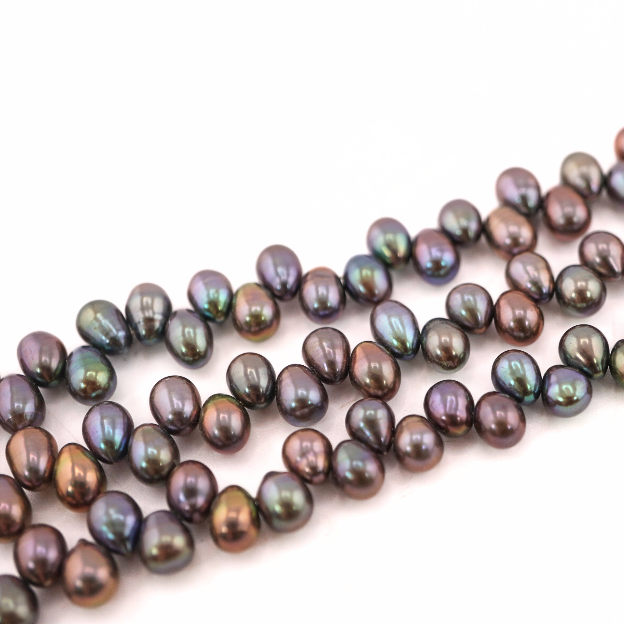 Peacock Oval Freshwater Pearls Beads