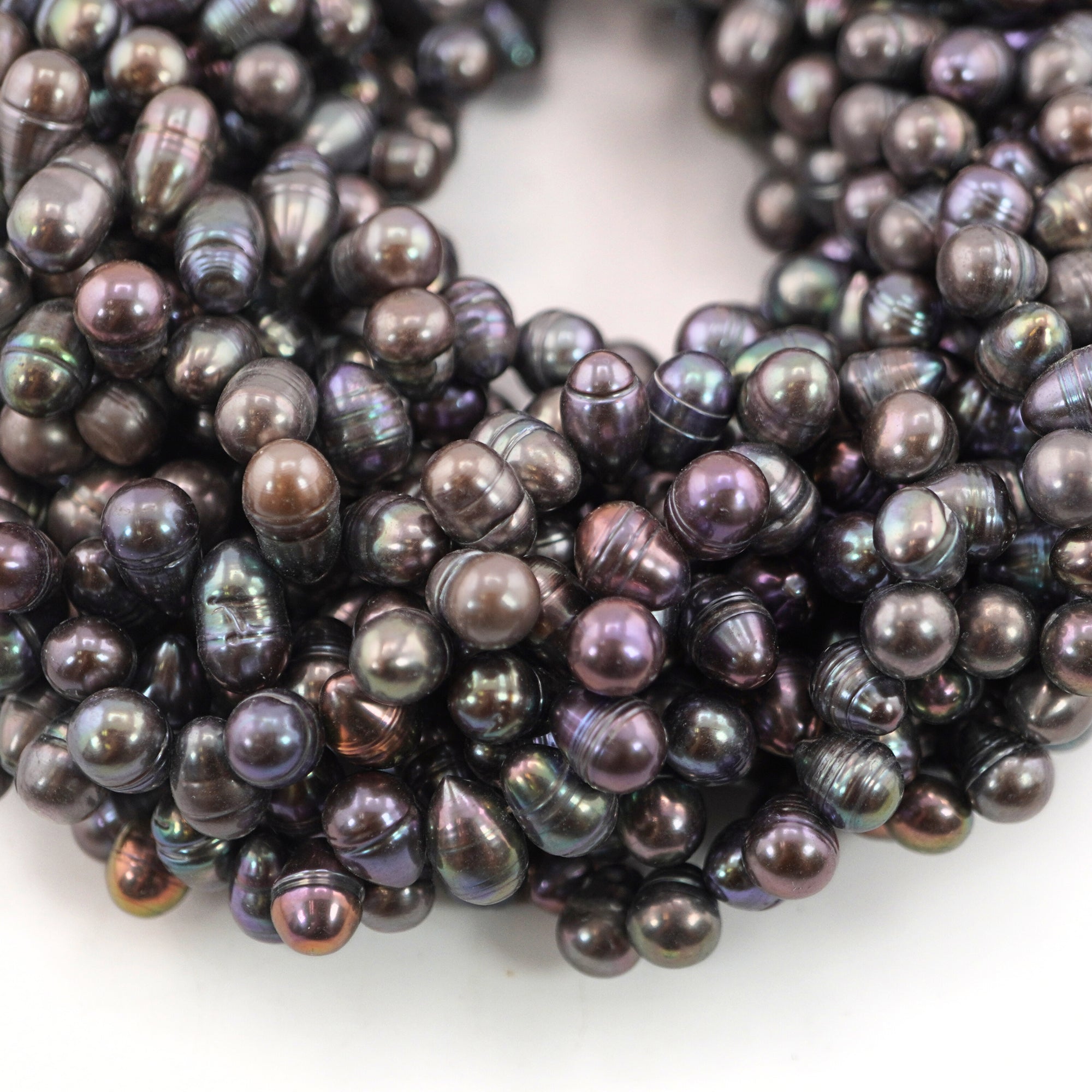 Peacock Oval Freshwater Pearls Beads