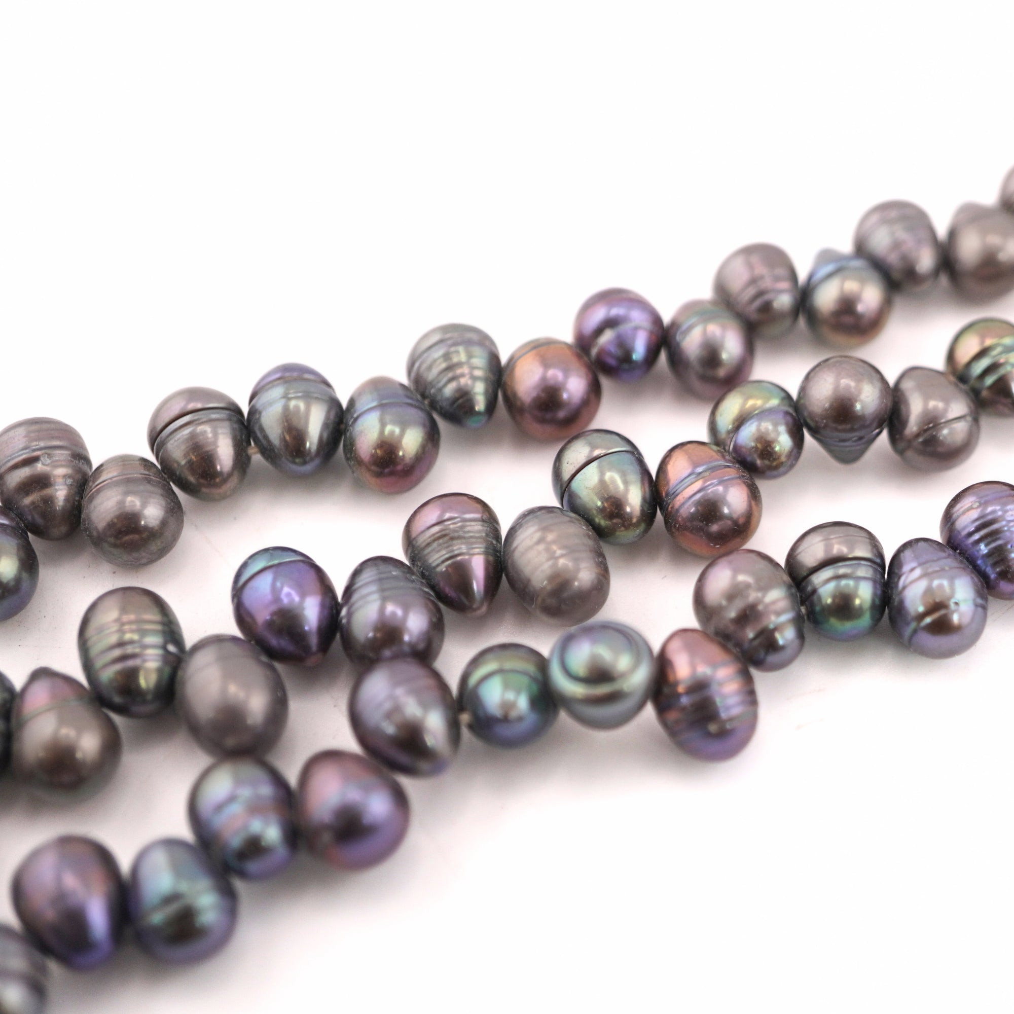 Peacock Oval Freshwater Pearls Beads