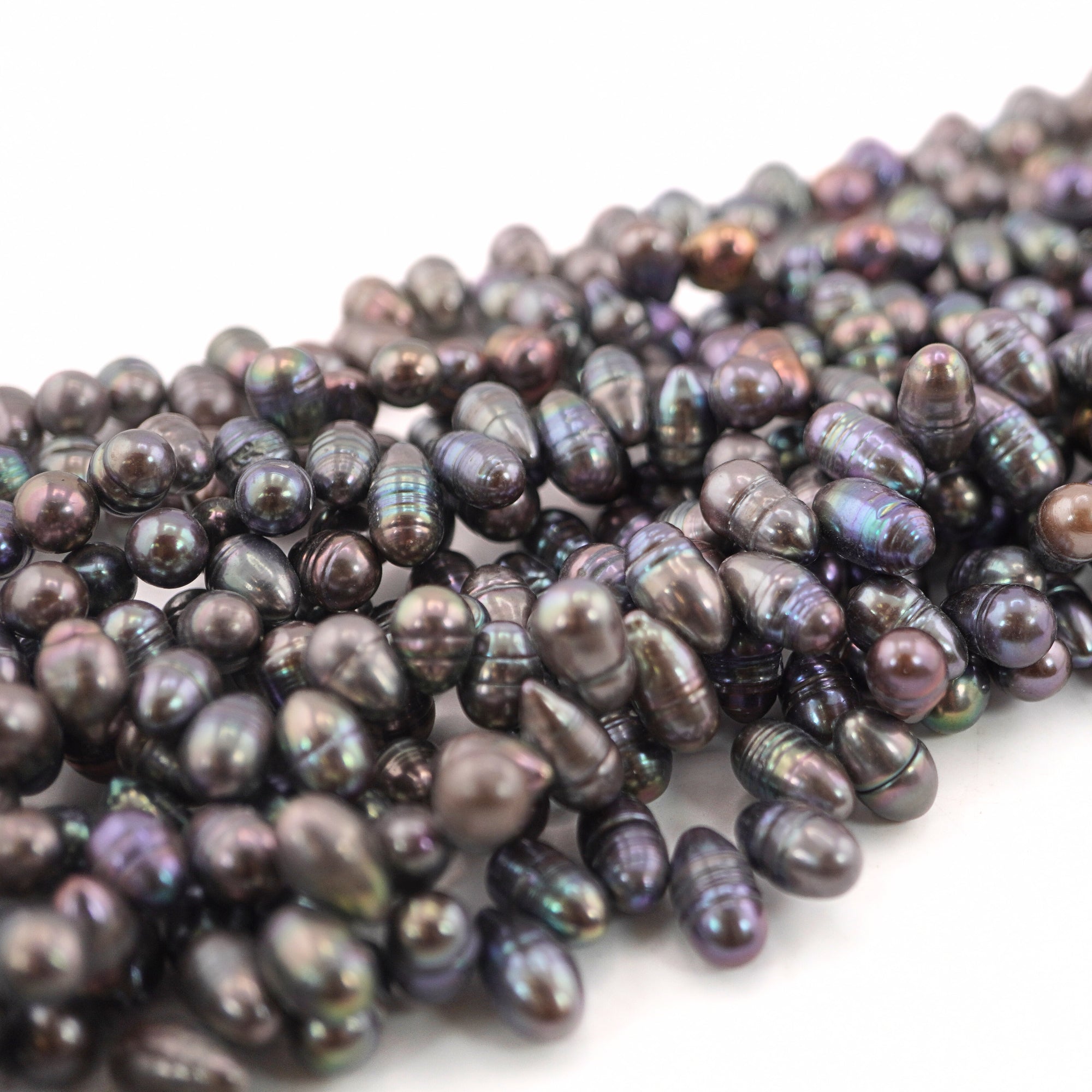 Peacock Oval Freshwater Pearls Beads