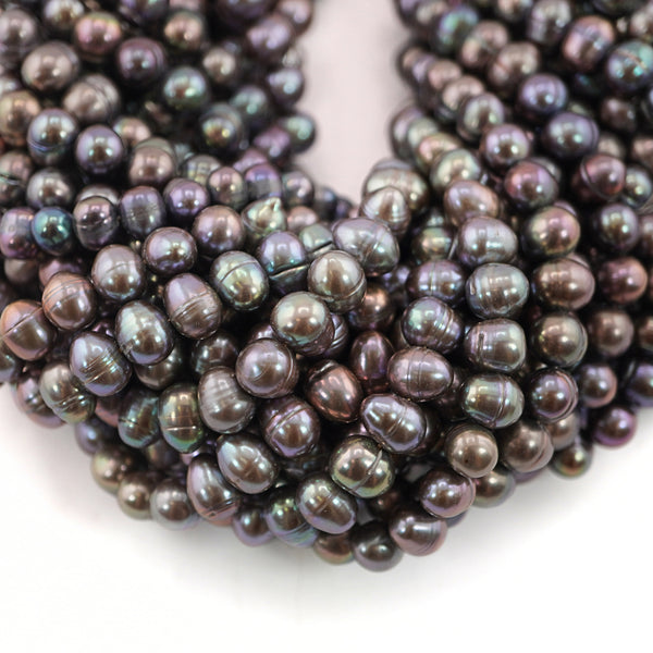 Peacock Oval Freshwater Pearls Beads