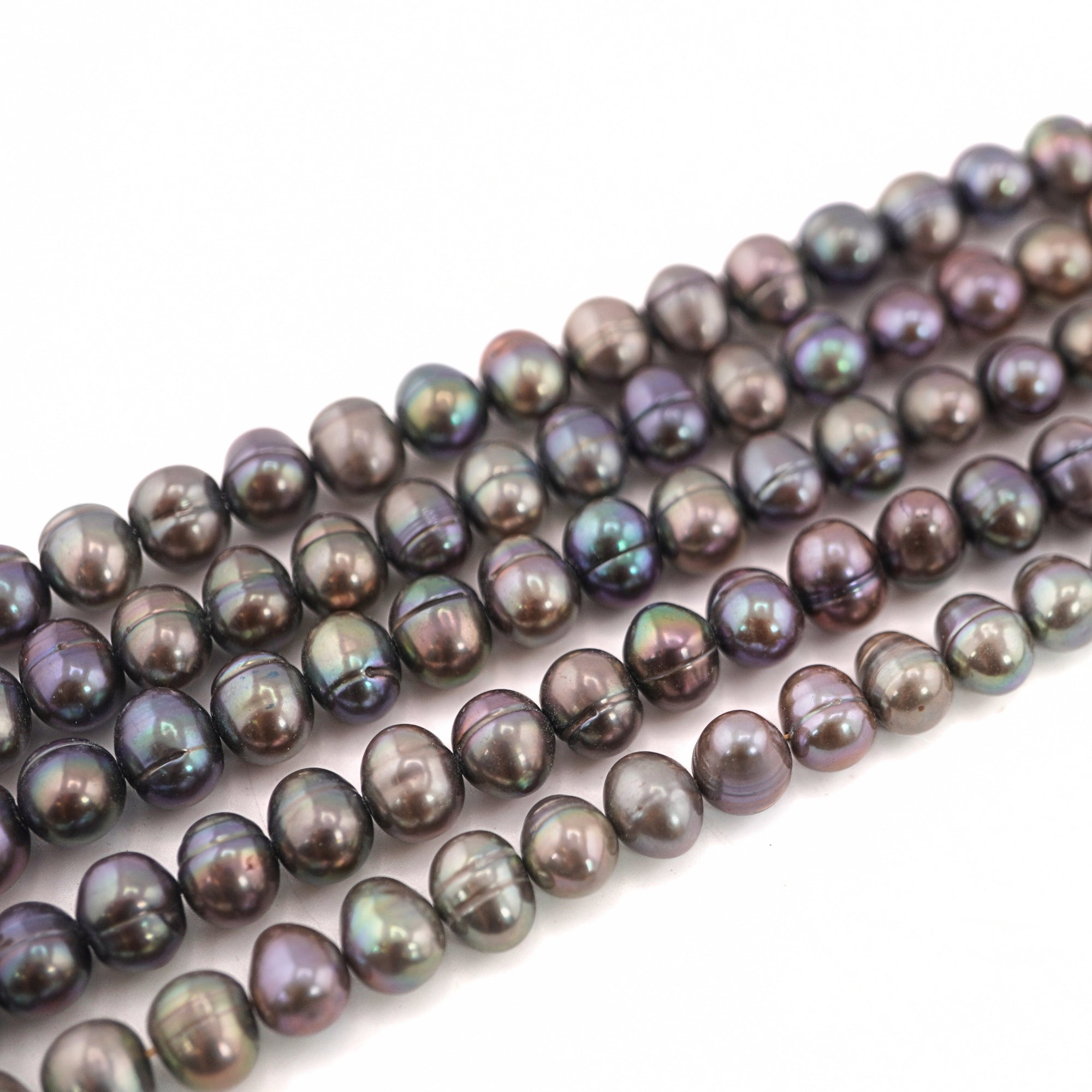 Peacock Oval Freshwater Pearls Beads