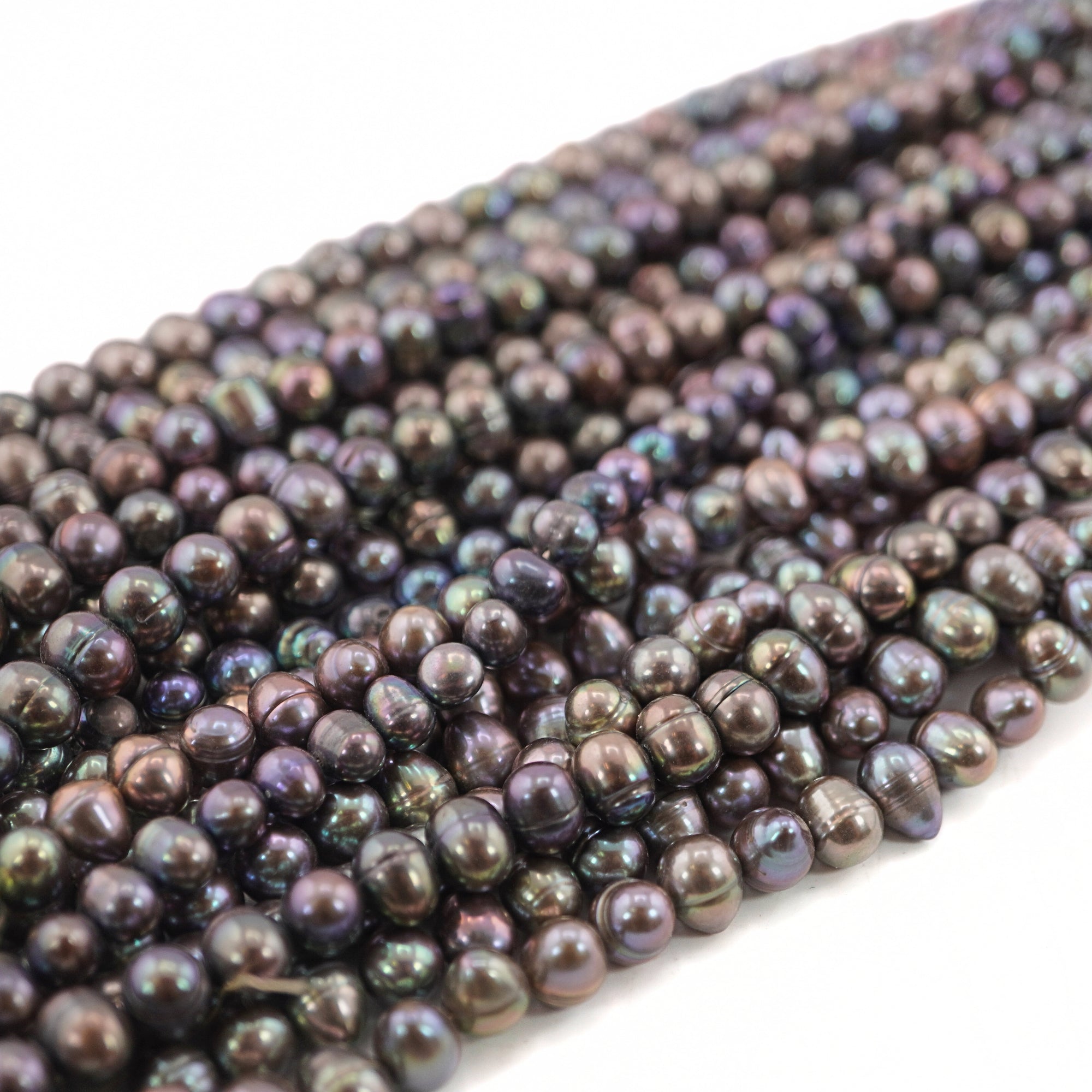 Peacock Oval Freshwater Pearls Beads